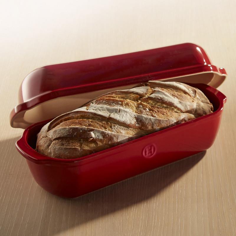 Emile Henry Artisan Large Bread Loaf Baker - Premium Ceramic Bread Baking Pan for Homemade Sourdough, Baguettes & Artisan Loaves - Perfect for Home Bakers & Bread Making Enthusiasts