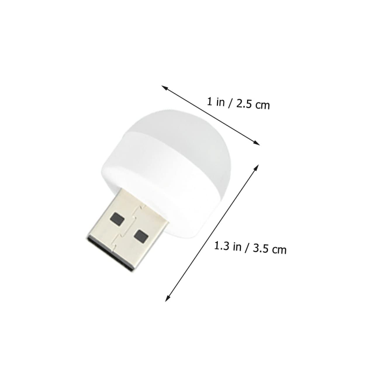 50 Pcs LED Night Lights - USB Powered Nightlight Bulbs for Home, Travel & Car - Portable Bedside Lamp, Nursery Light, Closet Lighting & Emergency Use