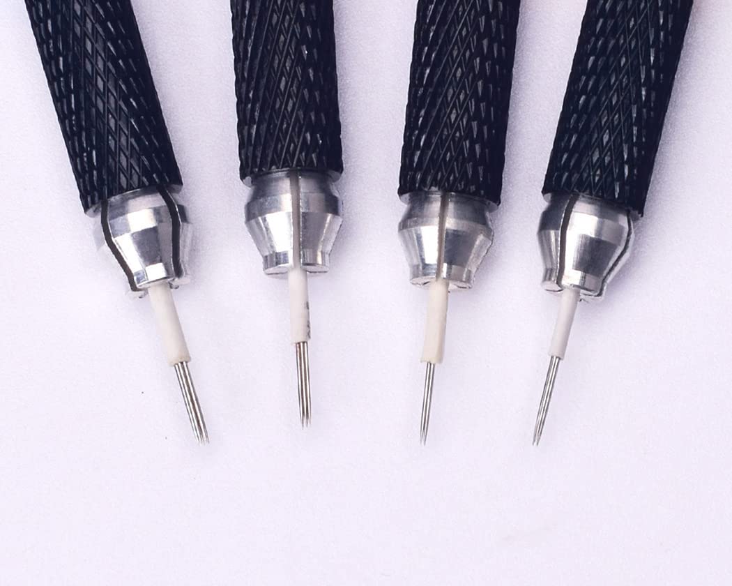 10-Piece Microblading Pen Kit - Professional Manual Eyebrow Tattoo Tools for Natural Brows (Gold) - Perfect for Salon, Home Use & DIY Makeup