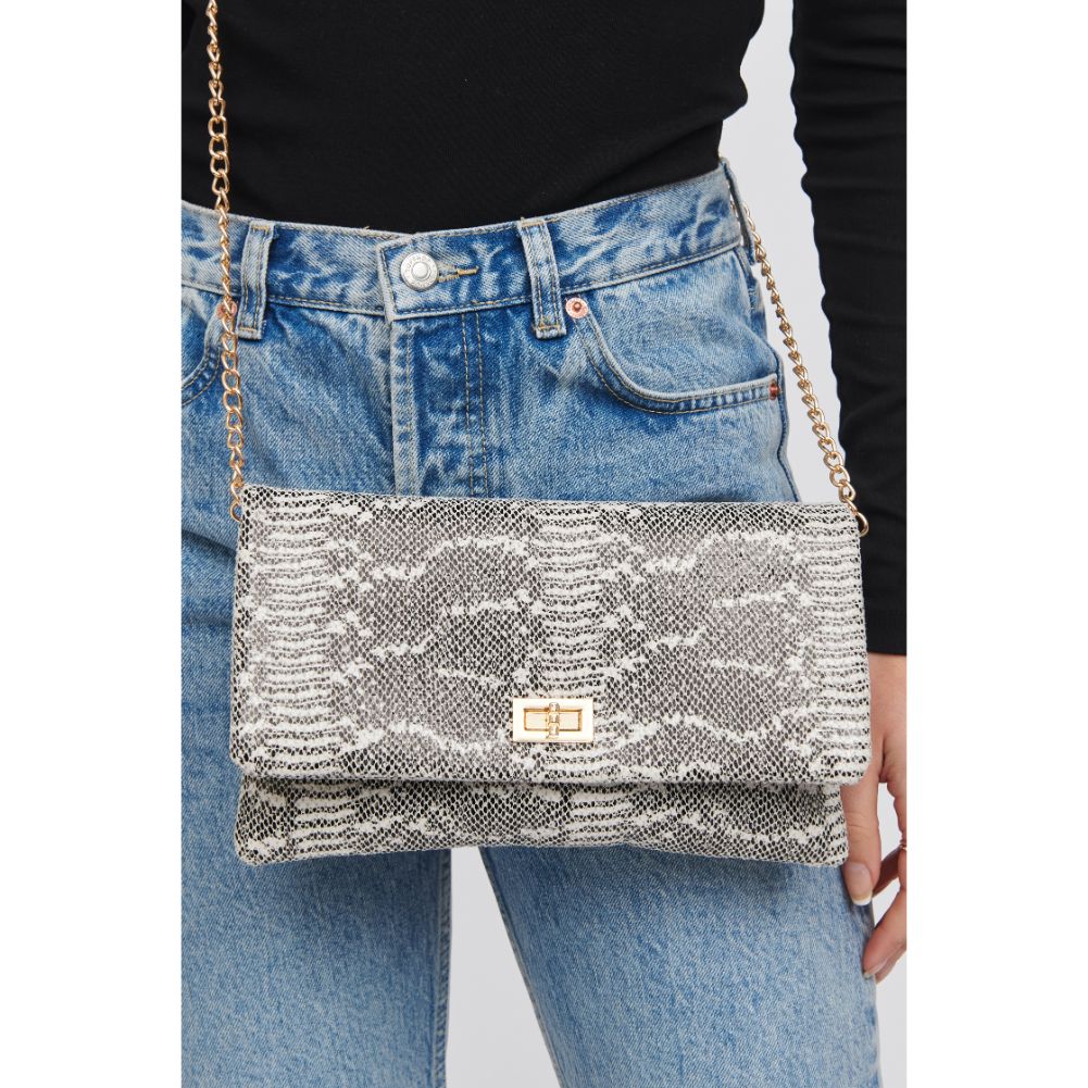Rykard Snake Clutch - Stylish Reptile Print Handbag for Women | Perfect for Parties, Night Out & Fashion Events