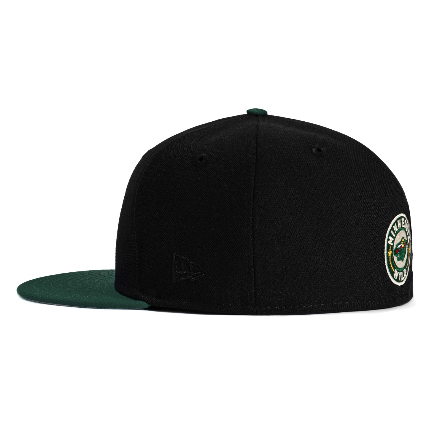 New Era 59Fifty Minnesota Wild Snapback Hat - Black & Green NHL Hockey Cap for Men & Women - Perfect for Games, Tailgating & Fan Gear Collection