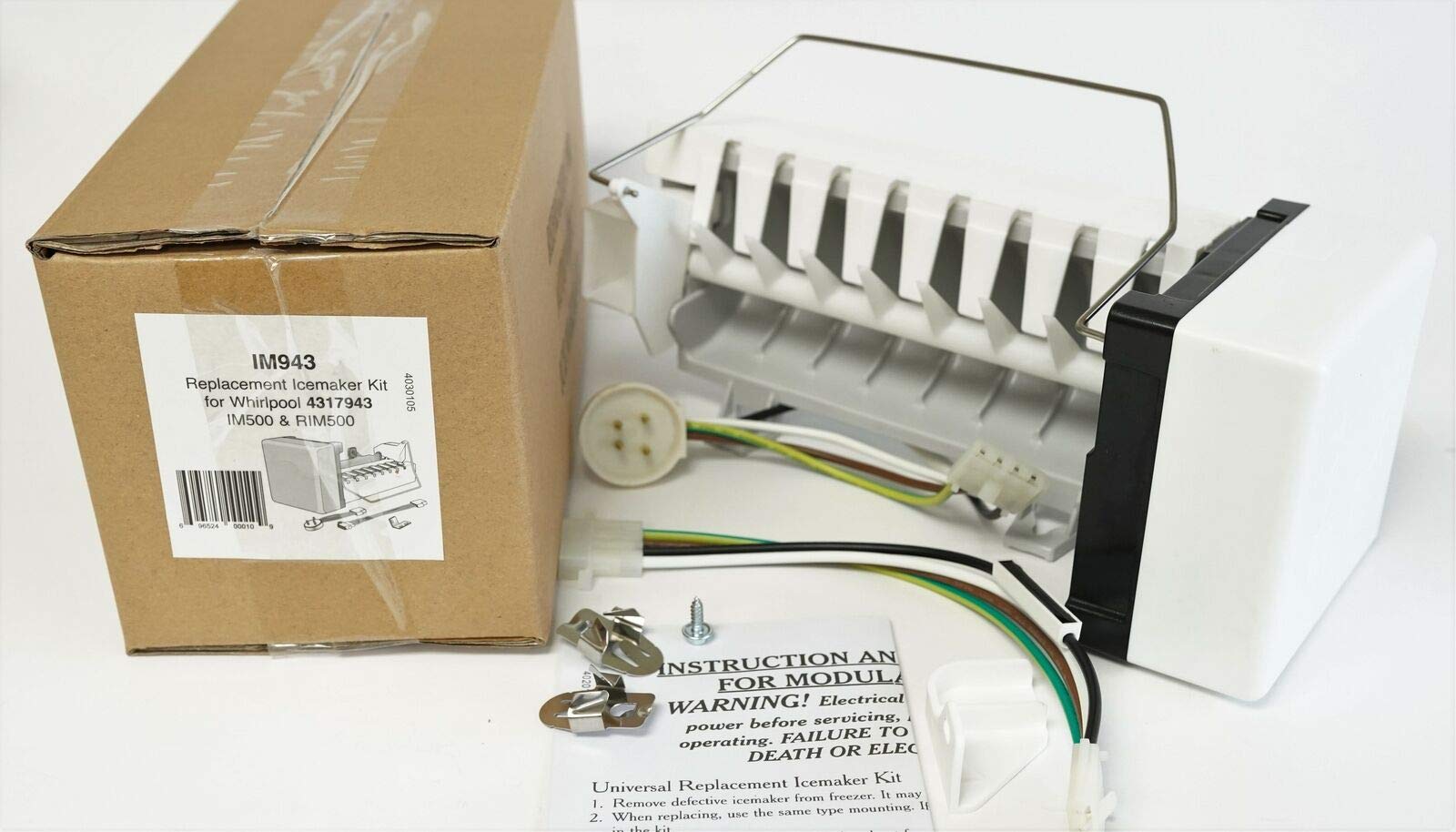 Whirlpool Kenmore Kitchenaid Refrigerator Icemaker Replacement Part 68972-4 - Compatible with Multiple Models, Easy Installation for Fresh Ice Supply in Your Kitchen