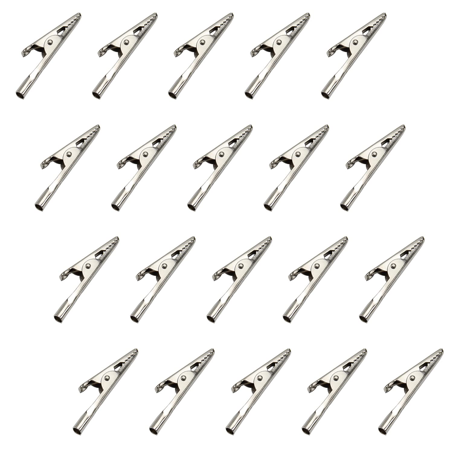 25Pcs Heavy-Duty Insulated Alligator Clips for Car Battery Charging - Electrical Test Clamps with Crocodile Jaws for Auto, Vehicle & Boat - Perfect for Jump Starting, Circuit Testing & DIY Electrical Projects
