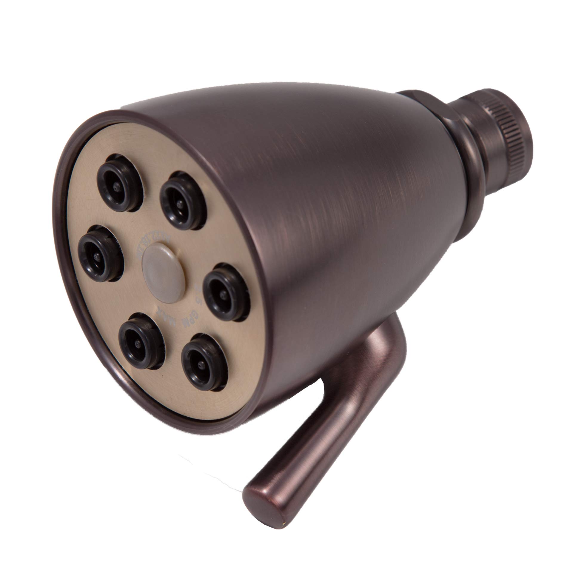 Giessdorf 6-Jet Oil Rubbed Bronze Shower Head - High Pressure Rainfall Showerhead for Spa-Like Bathroom Experience | Perfect for Master Bath, Guest Bath & Luxury Hotels
