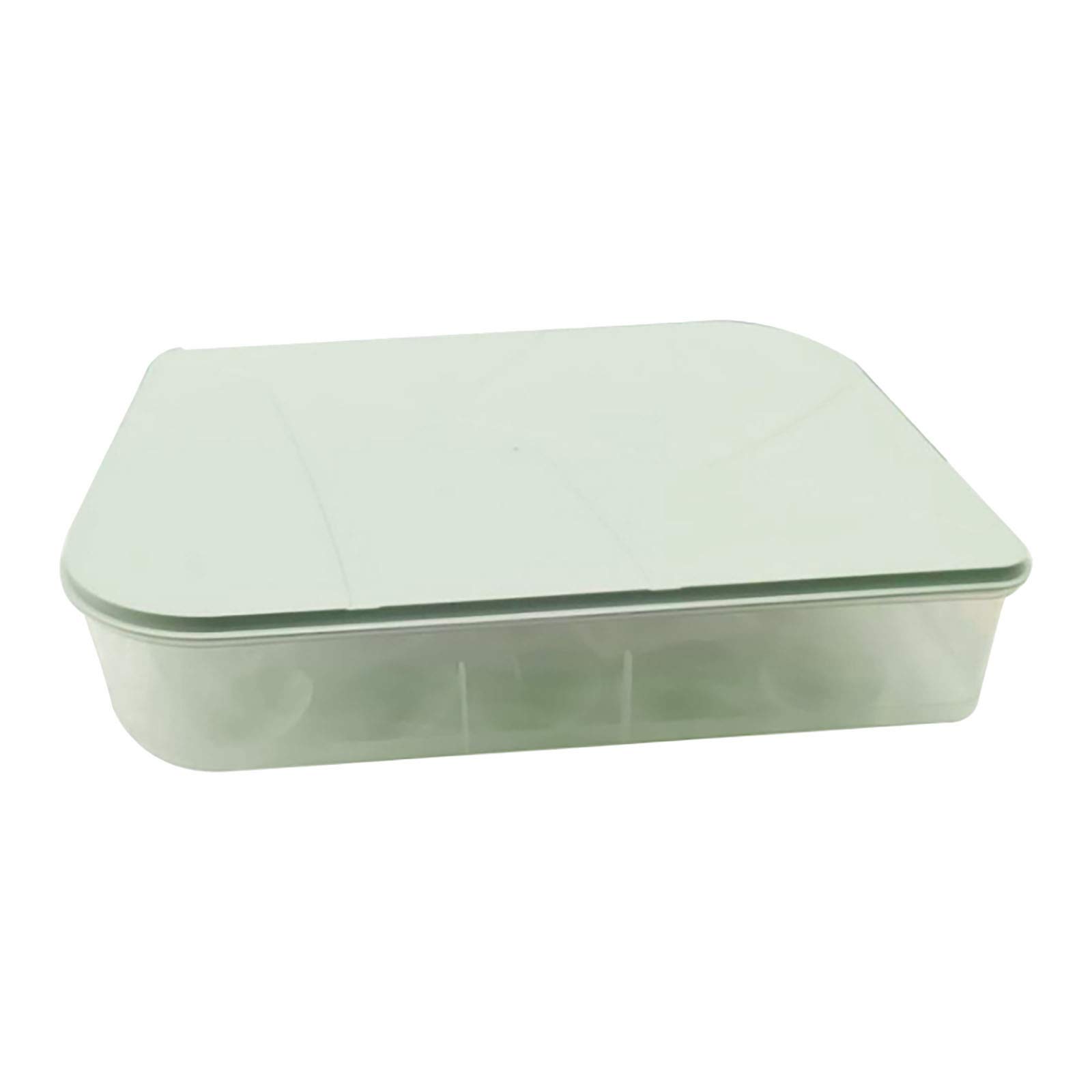 20-Pack Egg Storage Containers with Rack - Fresh-Keeping Refrigerator Organizer for Eggs (Green) - Perfect for Kitchen Organization & Farm Fresh Egg Preservation