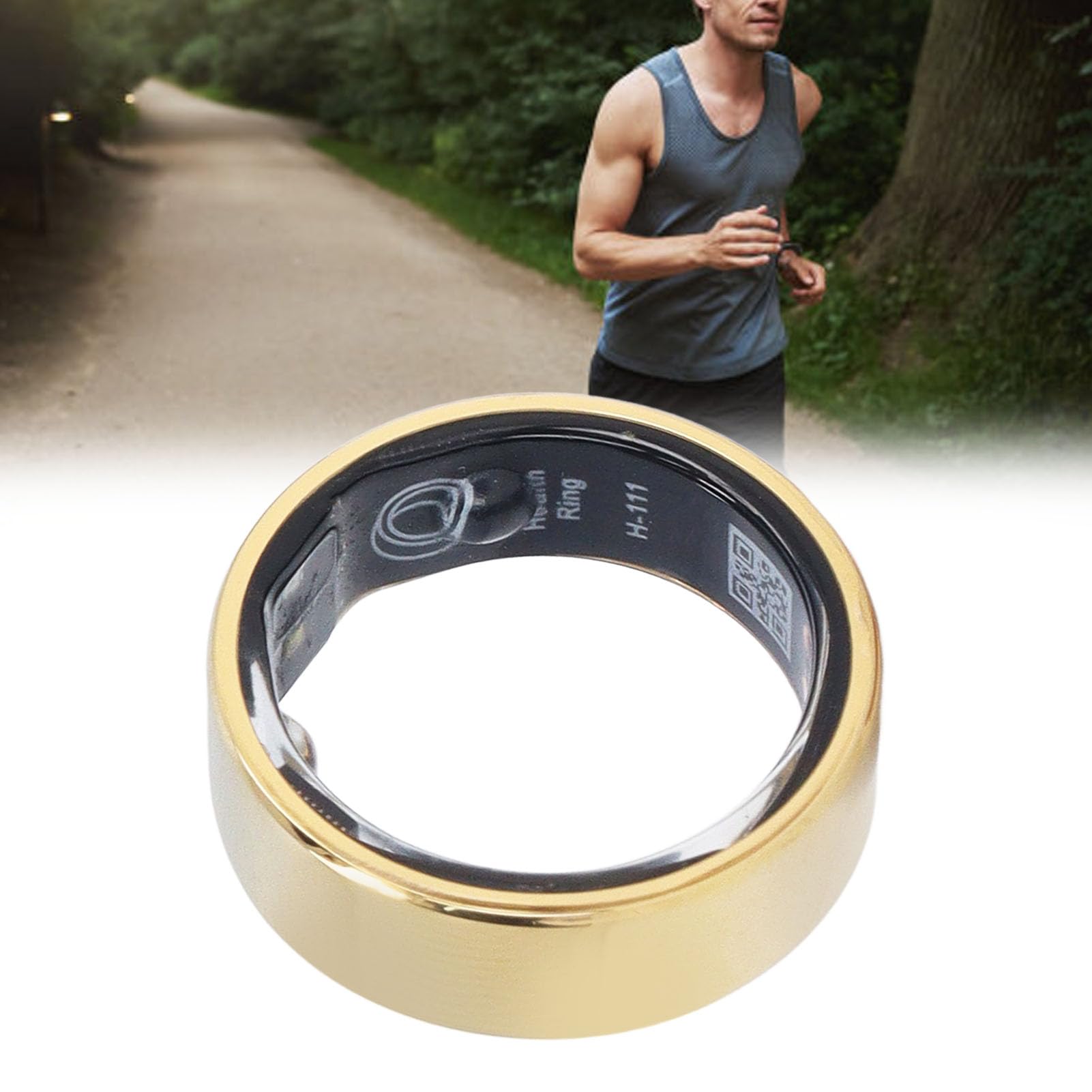 Smart Fitness Ring - Waterproof Activity Tracker with Pedometer, Sleep Monitor, Heart Rate & Calorie Counter for Women & Men | Perfect for Gym, Running, Swimming & Daily Health Tracking