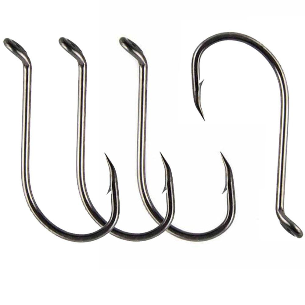 Luengo 100pcs 1/0-9/0 Octopus Fishing Hooks - High Carbon Steel Saltwater Fishing Hooks for Bass, Catfish, Tuna | Ideal for Deep Sea Fishing, Surf Casting & Freshwater Angling