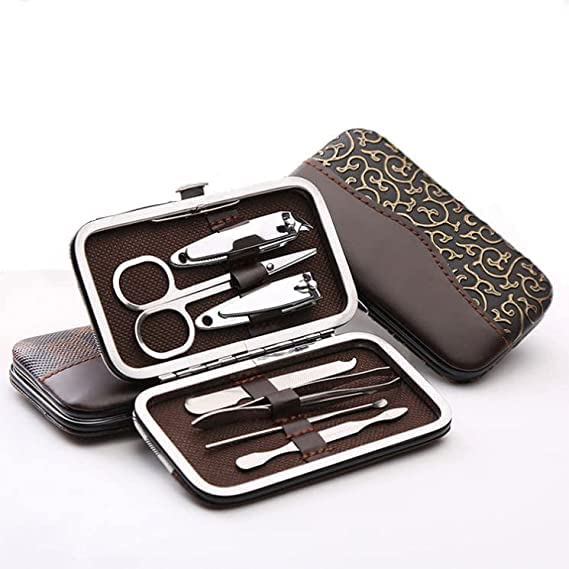 7-in-1 Manicure Kit & 6-in-1 Ear Cleaner Set - Professional Girls Beauty Combo Pack for Nail Care & Ear Hygiene | Perfect for Home Spa, Travel & Personal Grooming