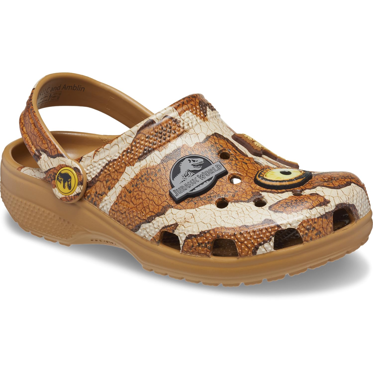 Unisex & Kids Jurassic World Classic Clogs by Crocs | Lightweight Comfortable Slip-On Shoes for Boys & Girls | Perfect for School, Beach, and Outdoor Play