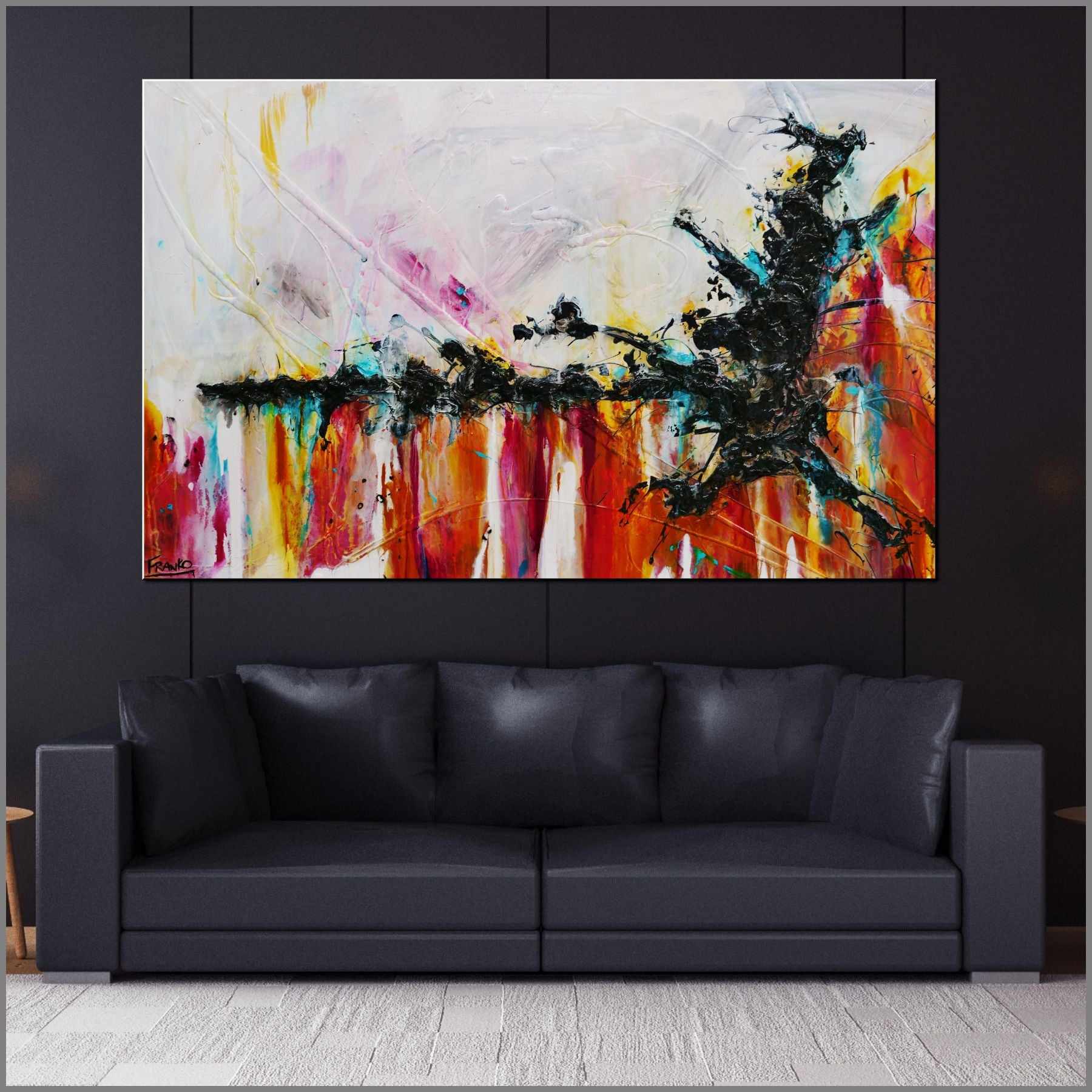 160cm x 100cm White Sienna Textured Abstract Wall Art Painting - Modern Home Decor for Living Room, Bedroom & Office