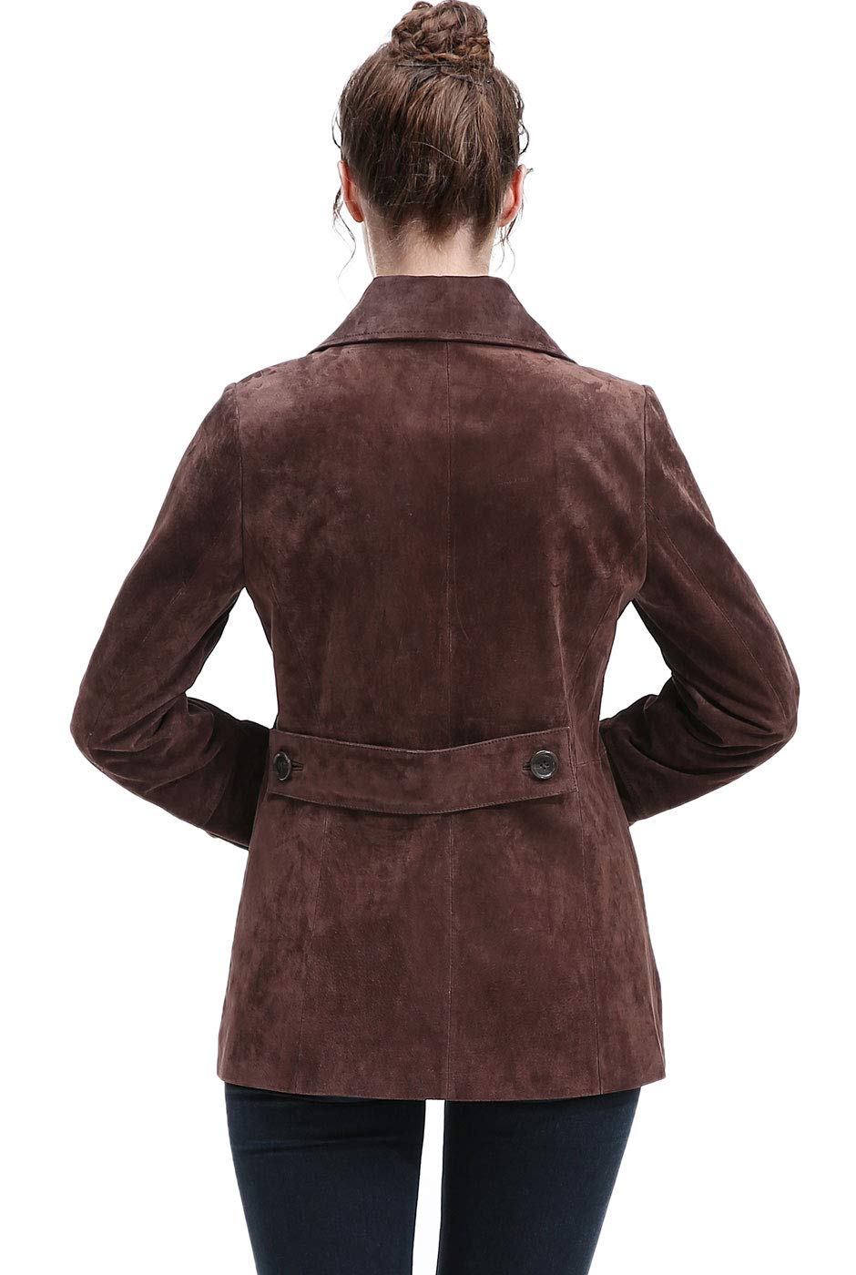 BGSD Women's Jane Suede Leather Jacket - Plus Size & Petite Available | Stylish Fall Outerwear for Casual Wear, Date Nights & Office Outfits
