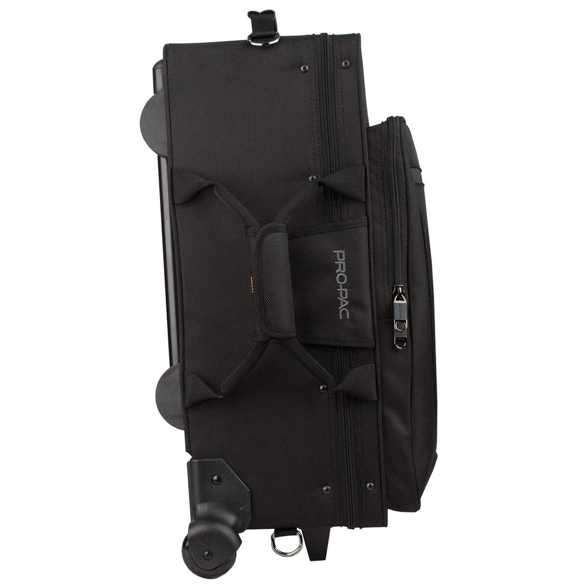 Protec Trumpet & Auxiliary Combo PRO PAC Case with Wheels - Durable Black PB301VAX Model for Musicians | Perfect for Travel, School & Professional Performances