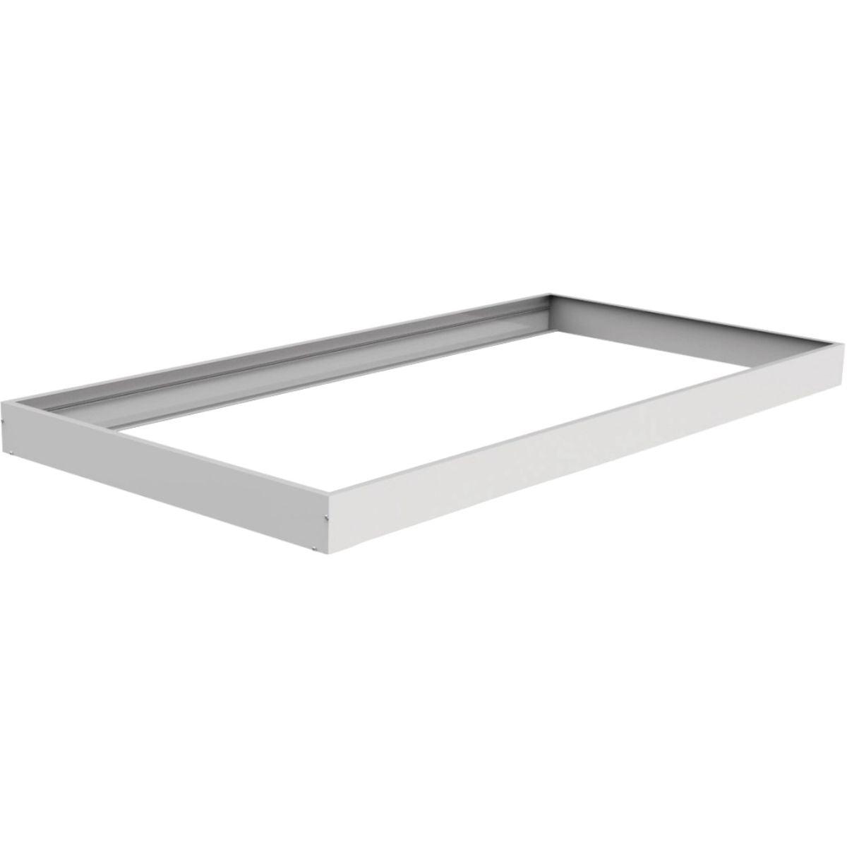 2x4 LED Surface Mount Troffer Light Kit - 40W 5000K Daylight White - Commercial & Office Lighting - Energy Efficient Flat Panel Ceiling Lights for Schools, Hospitals, and Retail Spaces