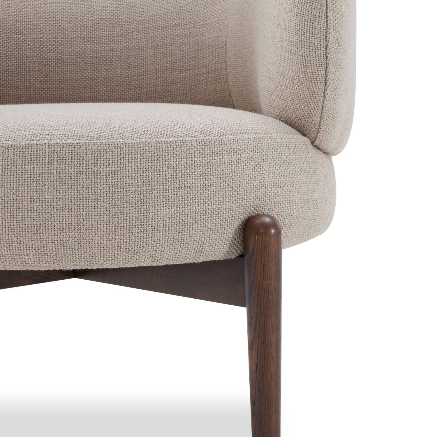 Bloor Accent Chair in Link Ecru - Modern Upholstered Lounge Chair for Living Room, Bedroom, or Office - Perfect for Reading, Relaxing, and Home Decor