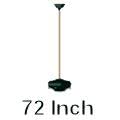 Monte Carlo Fans DR72DWZ 72 Inch Ceiling Fan Downrod - Dark Weathered Zinc Finish - Compatible with Monte Carlo Brand Fans | Perfect for High Ceilings in Living Rooms, Bedrooms & Outdoor Spaces
