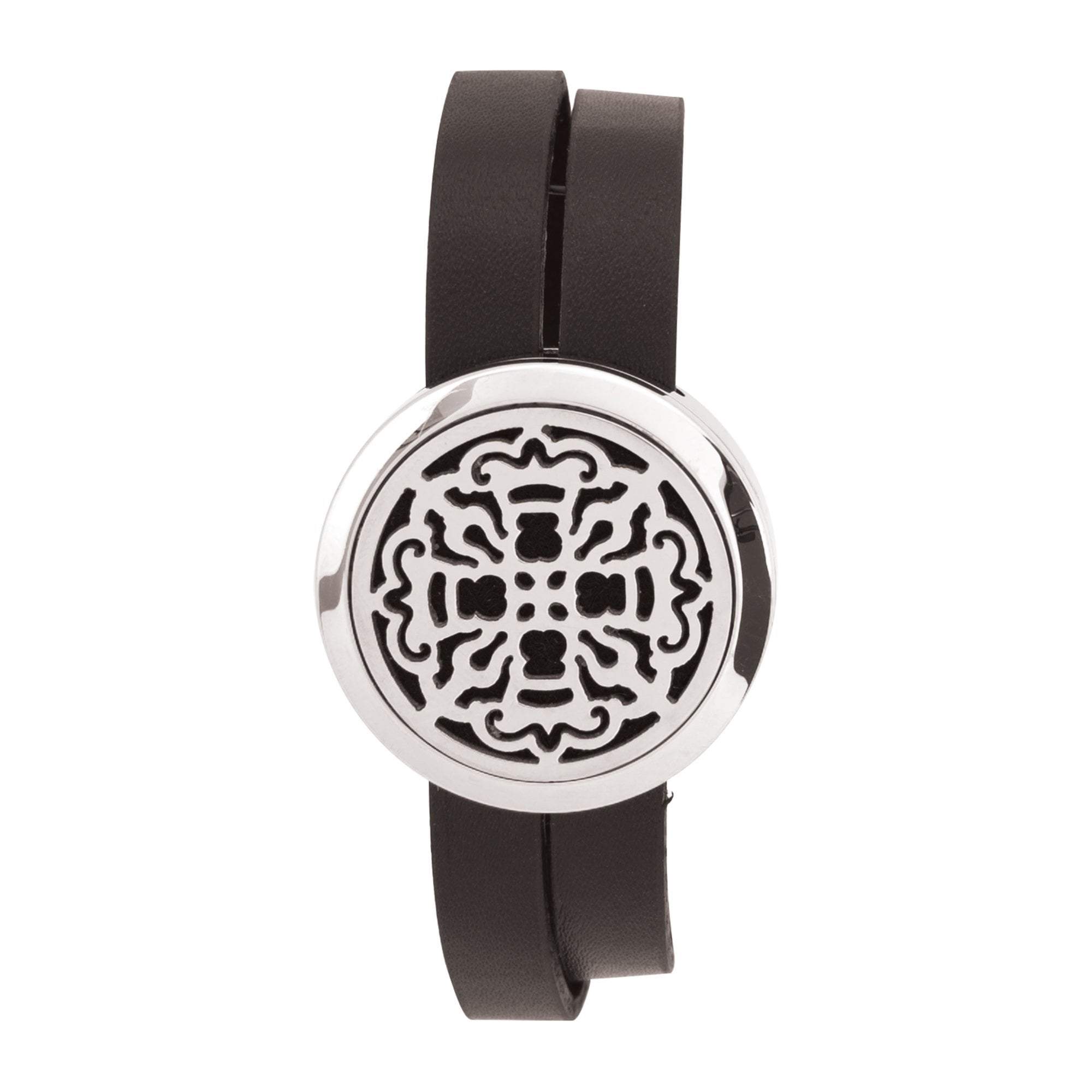 Ancient Cross Aromatherapy Locket Bracelet for Women - Essential Oil Diffuser Necklace for Stress Relief & Relaxation - Perfect for Yoga, Meditation & Spiritual Healing