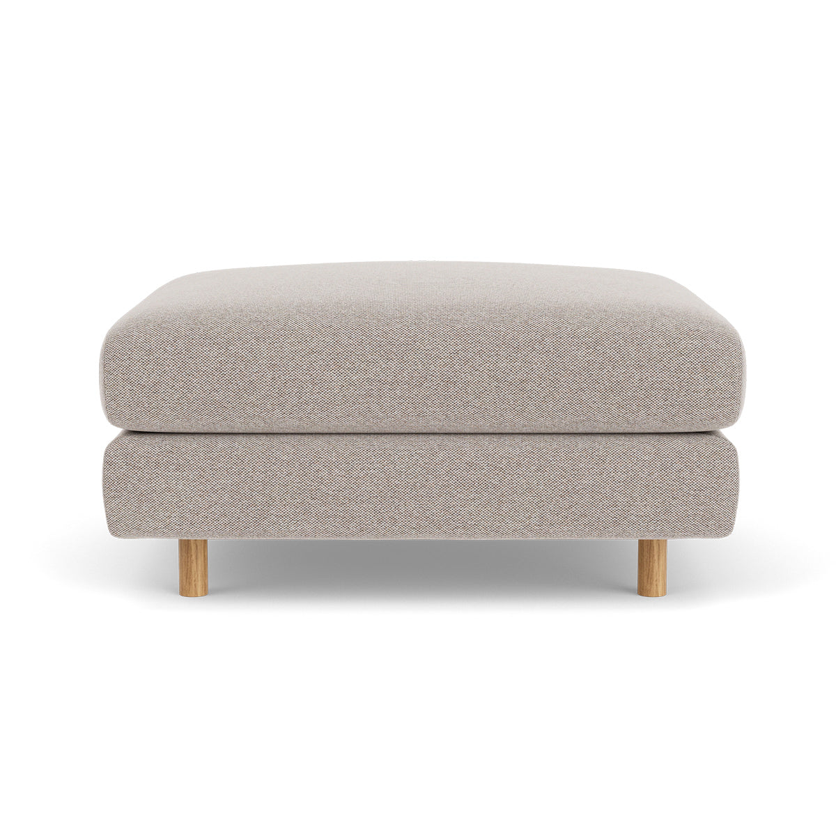 Dylan Fabric Ottoman - Soft and Stylish Footrest, Storage Bench, Living Room Accent Piece - Perfect for Small Spaces, Bedroom, or Lounge Area