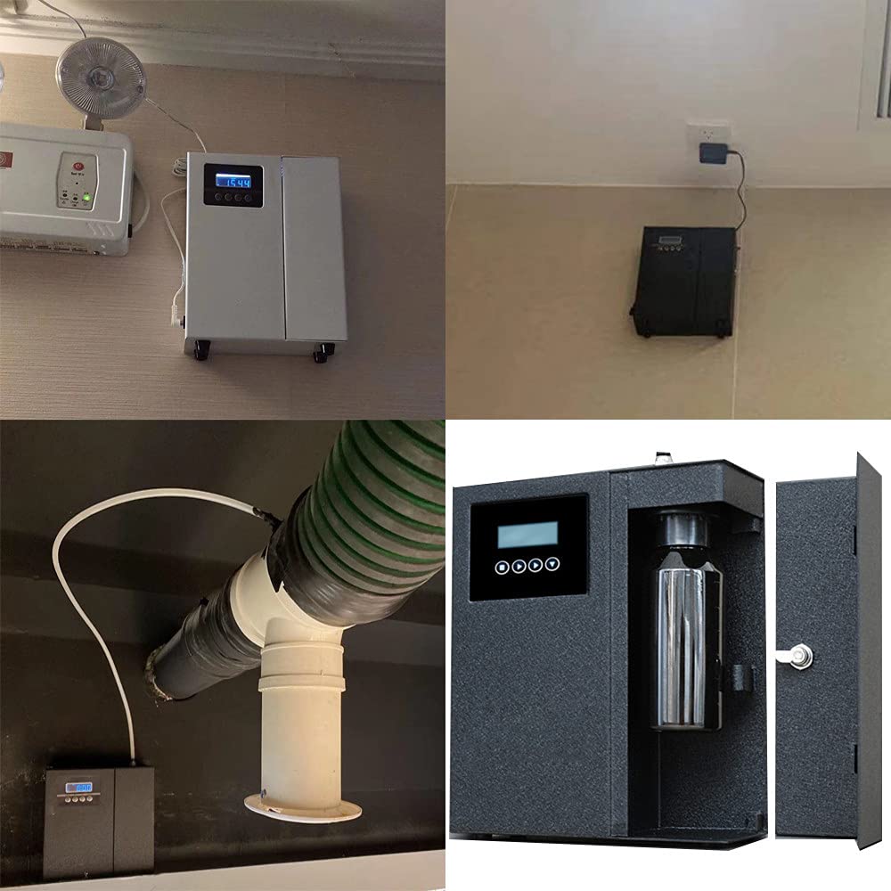 150ml HVAC Essential Oil Diffuser - Waterless Air Scent Machine for Home & Office, Covers 1,100 sq.ft (100 m²), White | Perfect for Hotels, Businesses & Commercial Spaces - Create a Relaxing Atmosphere
