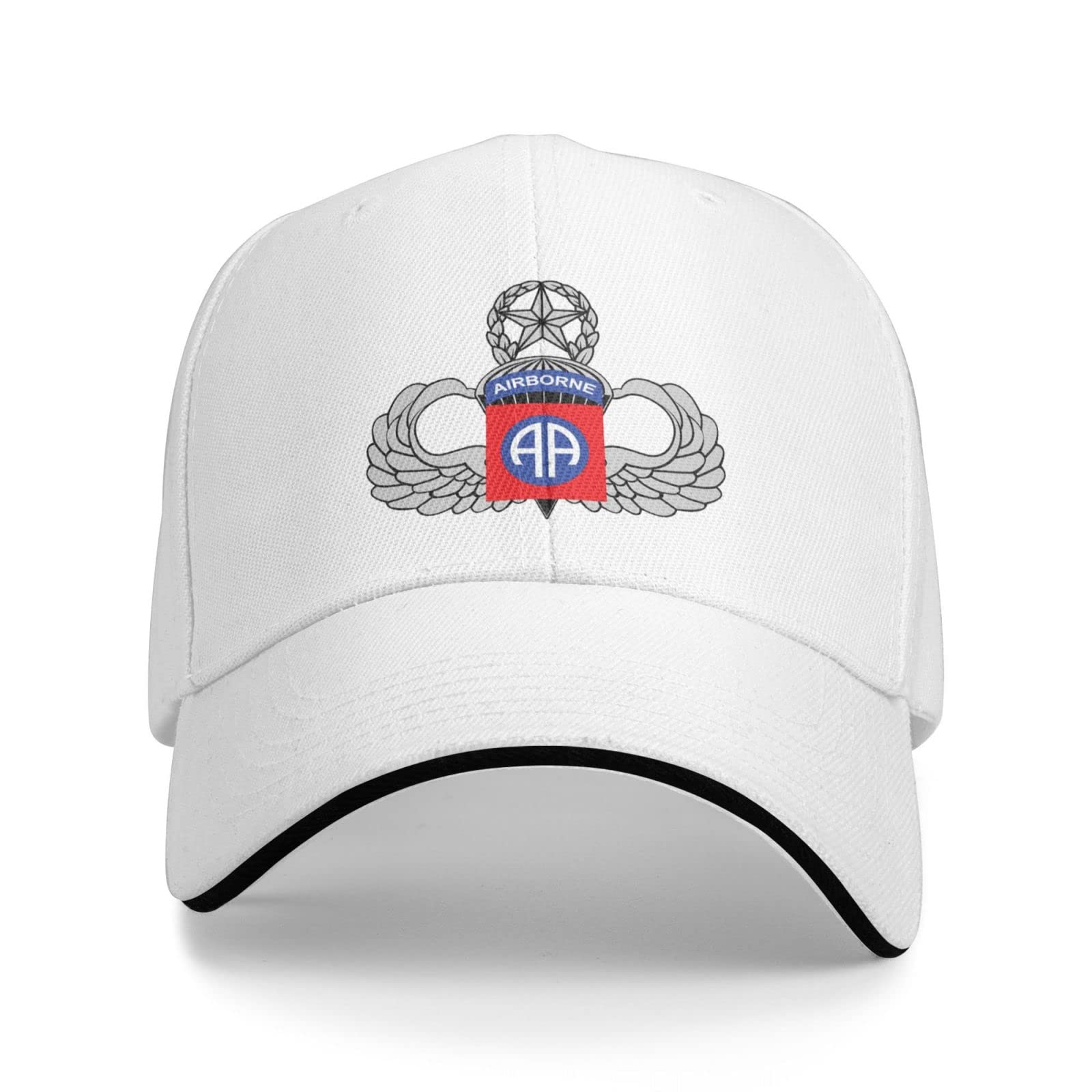 82nd Airborne Master Jump Wings Unisex Baseball Cap - Military Style Sandwich Cap for Men & Women - Perfect for Outdoor Activities, Hiking, and Casual Wear