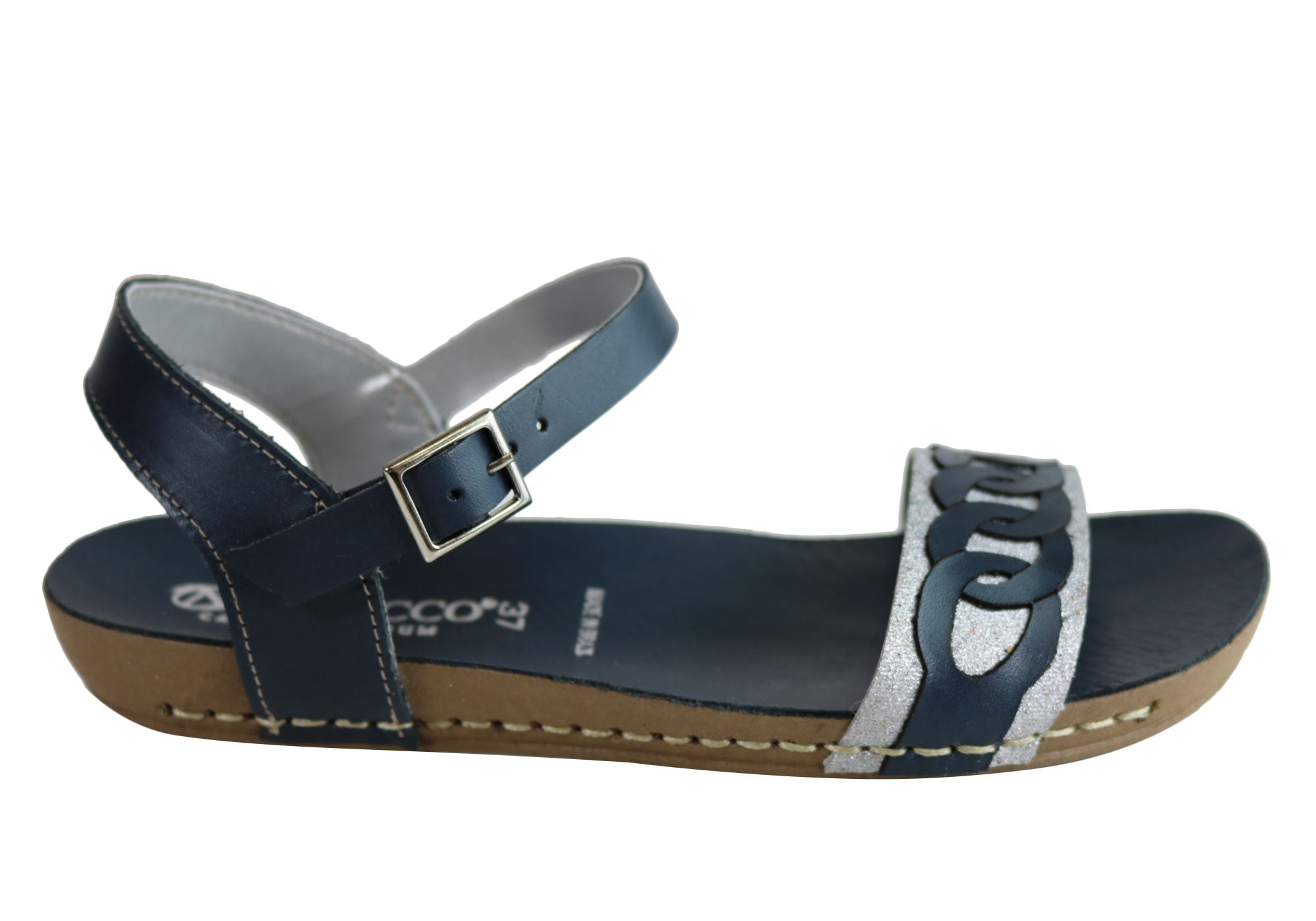 Andacco Corrie Women's Comfortable Leather Flat Sandals - Handmade in Brazil - Perfect for Summer, Beach & Casual Outings
