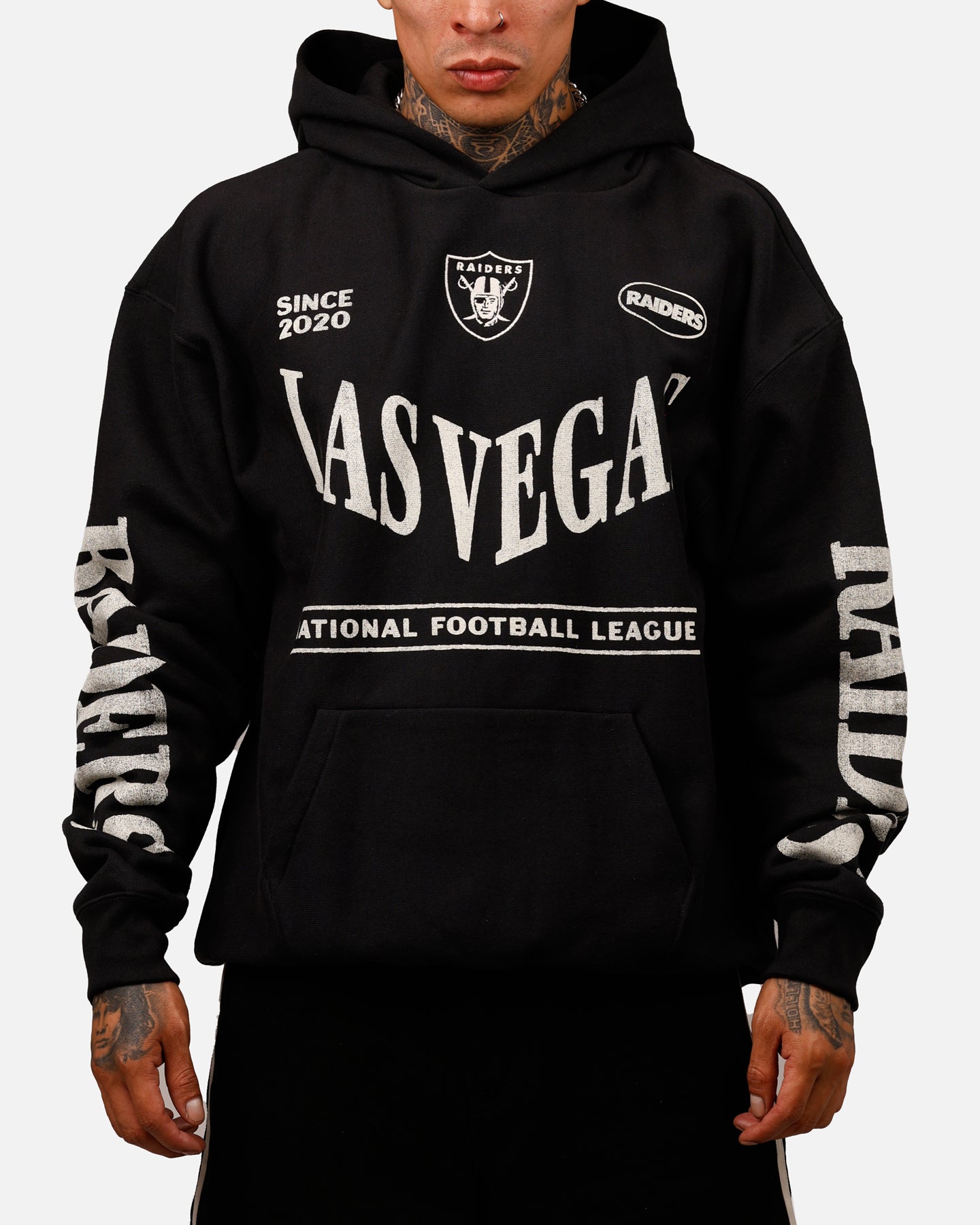 Las Vegas Raiders NFL Trophy Case Premium Hoodie - Black - Official NFL Fan Gear for Game Day & Casual Wear