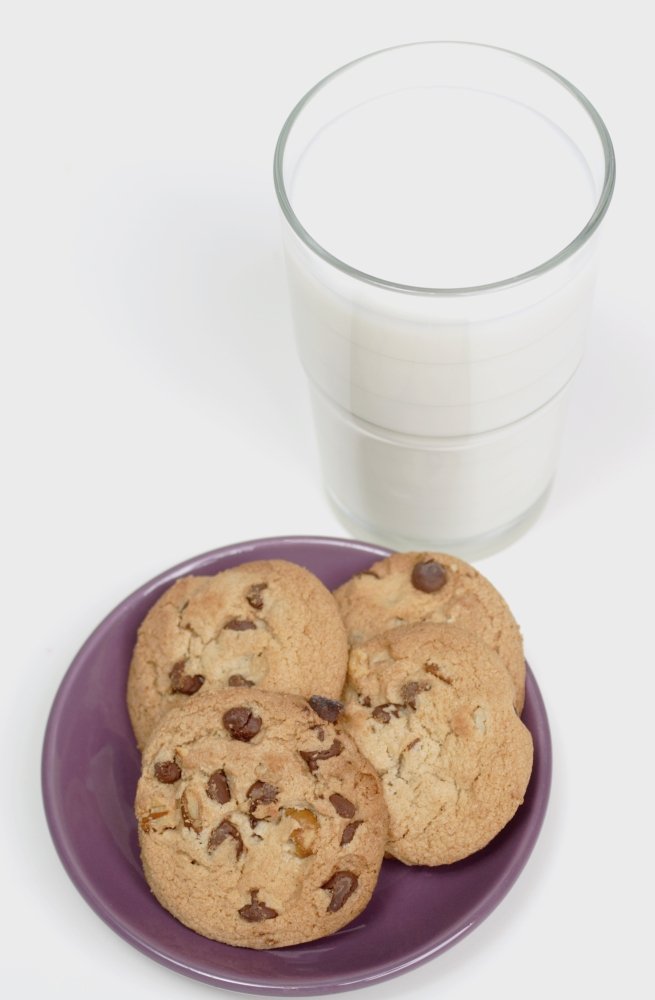 Greenwood GNP44 Milk & Cookies Poster Print - 22x34 Inches Large Wall Art for Home, Kitchen & Cafe Decor