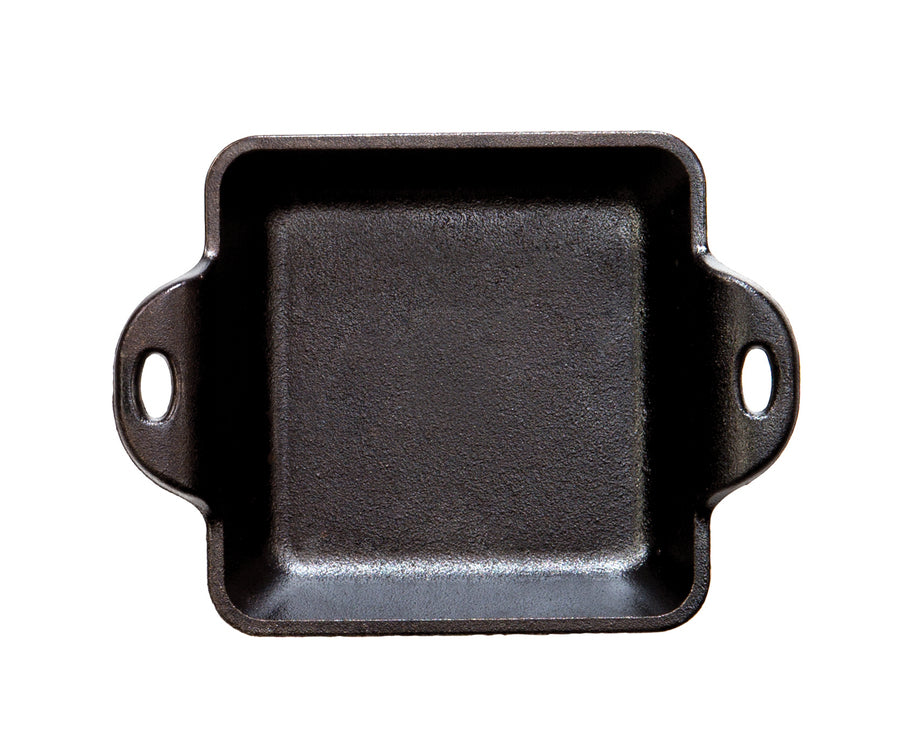 Premium Cast Iron Square Server - Heavy Duty & Durable for Professional Kitchen Use - Ideal for Serving Steaks, Pizzas & Desserts