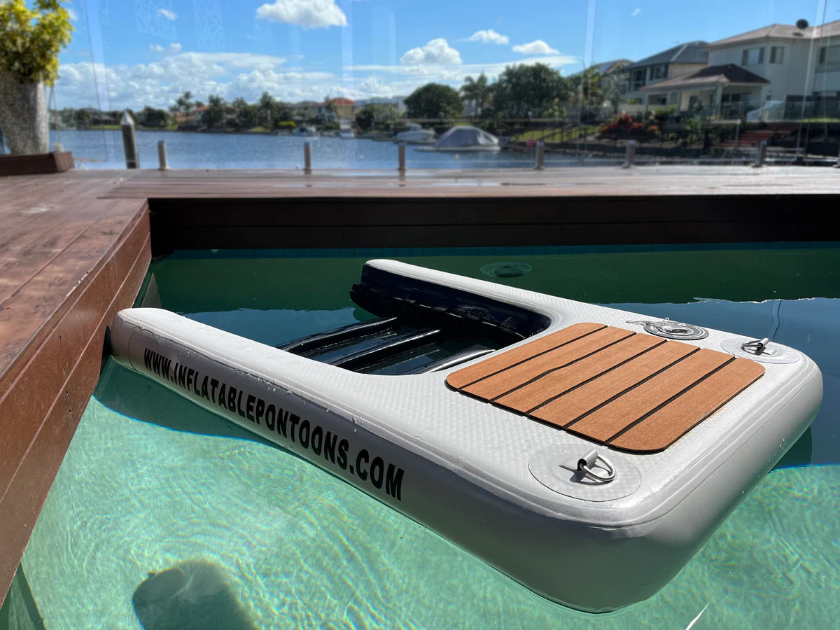 Inflatable Pontoons for Boats - Lightweight & Portable Inflatable Dog Ramp for Easy Water Access | Perfect for Kayaks, Canoes & Beach Trips with Pets