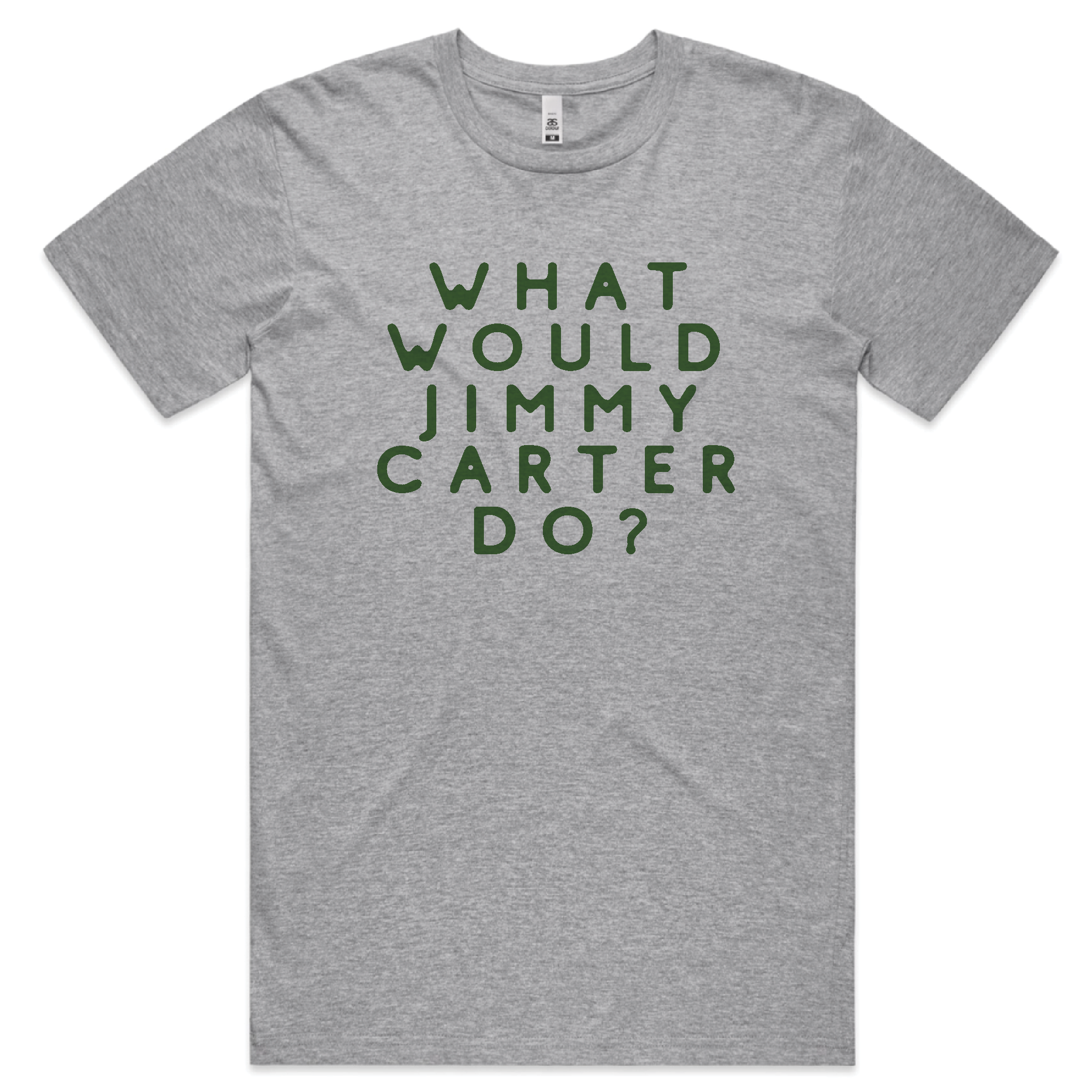 What Would Jimmy Carter Do? Vintage Political T-Shirt - Heather Gray - Comfortable Cotton Tee for Casual Wear & Political Events