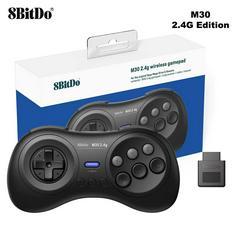8Bitdo M30 2.4G Wireless Bluetooth Gamepad Controller for Sega Genesis & Mega Drive - Retro Gaming, PC, Switch, Raspberry Pi - Classic Arcade Style for Fighting Games and Platformers