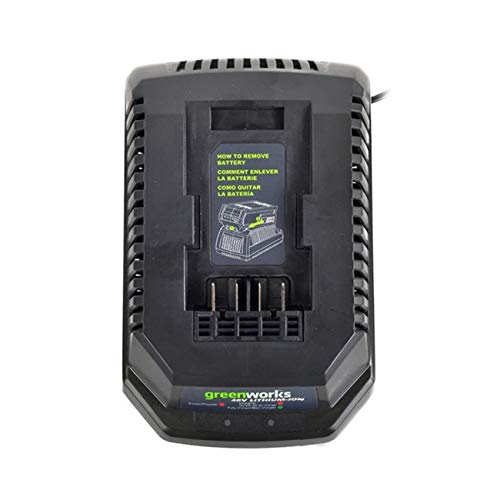 Greenworks 40V Lithium-Ion Battery Charger for Cordless Lawn Mowers & Power Tools - Fast Charging, Compatible with 29692 Model - Perfect for Home Garden & Yard Maintenance