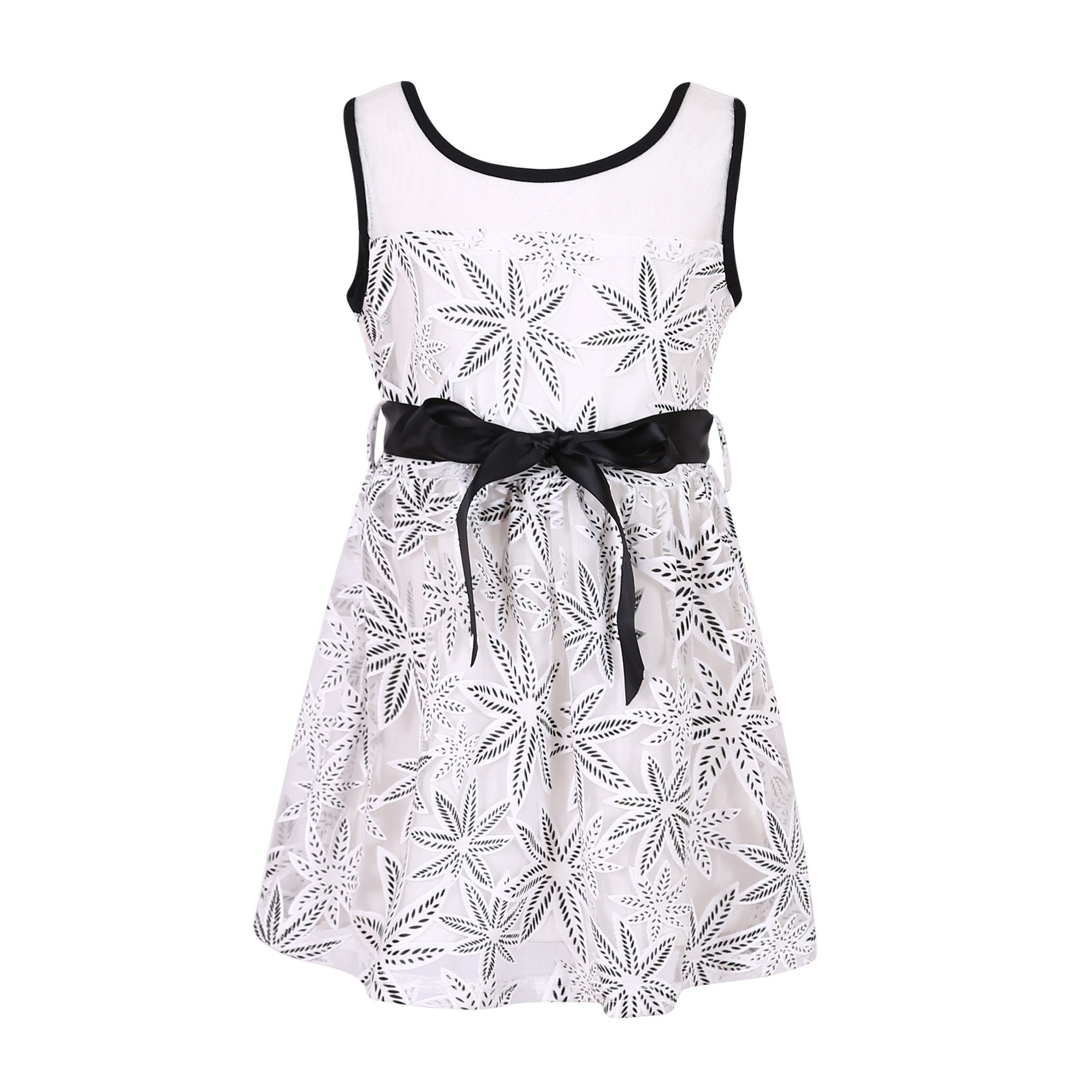 Richie House Girls' Princess Dress with Adjustable Belt - Size 4Y to 10Y (RH2556) | Perfect for Birthday Parties, Pageants & Special Occasions