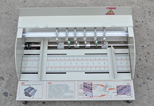110V/220V H500 Electric Book Cover Creasing Machine - Automatic Card Folding & Color Page Dasher for Paper Craft & Bookbinding (Office/Printing Shop Use)