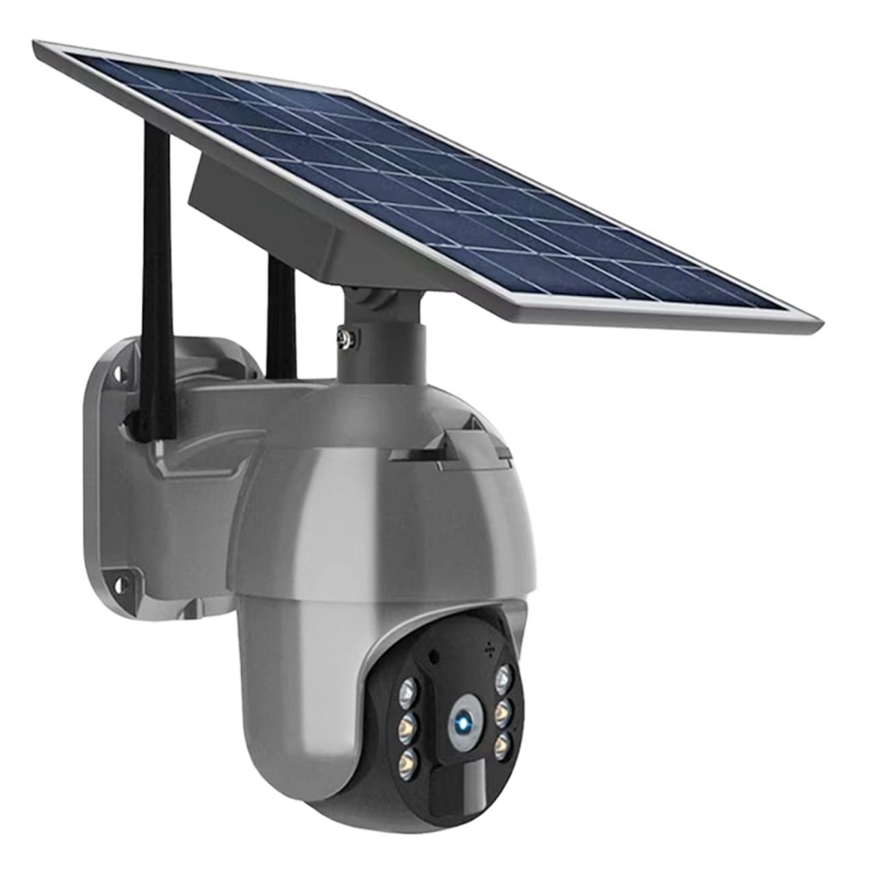4G LTE Outdoor Security Camera with Solar Power & SIM Card Slot - 3MP PTZ Surveillance Camera with Motion Detection Alarm & 128GB Storage - Ideal for Home, Farm, and Business Security Monitoring