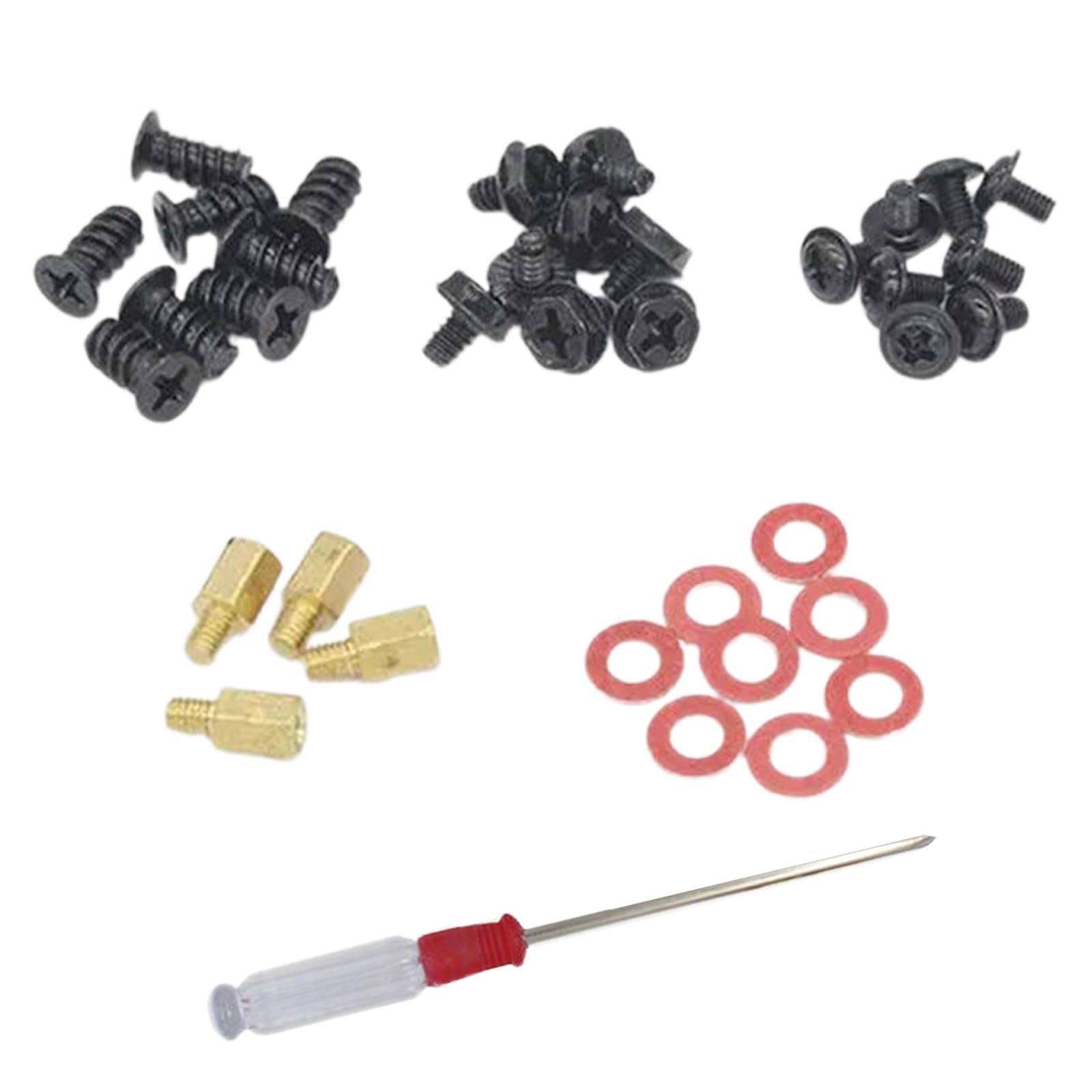 Durable Computer Screws & Motherboard Standoffs Kit for PC Case - Perfect for PC Assembly, Mounting & Repair | Ideal for DIY Computer Builds & Upgrades