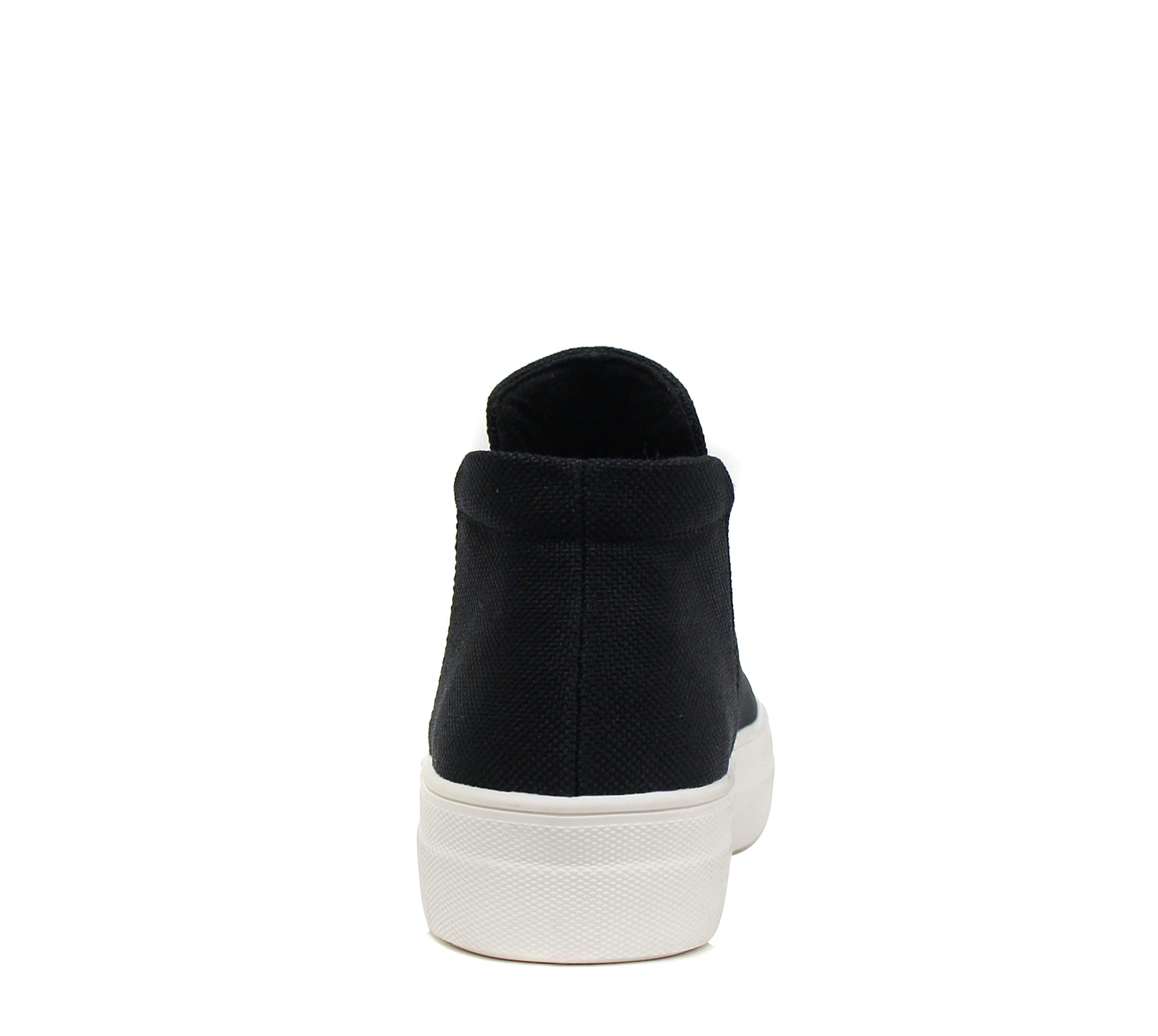 Women's Chelsea Canvas Platform Sneakers - Comfortable Cushion Foam Shoes for Walking, Casual Outfits & Everyday Wear