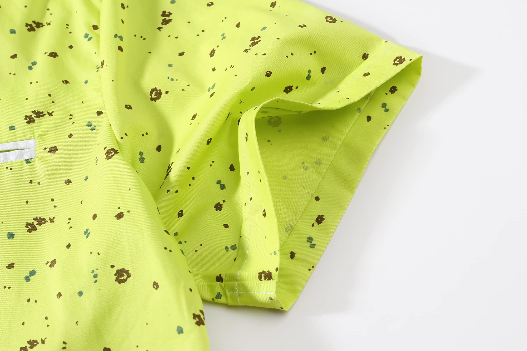 Men's Casual Dress Shirts - Stylish Cotton Button Up Shirts with Print Pocket, Short Sleeve Summer Shirts for Office, Party & Everyday Wear