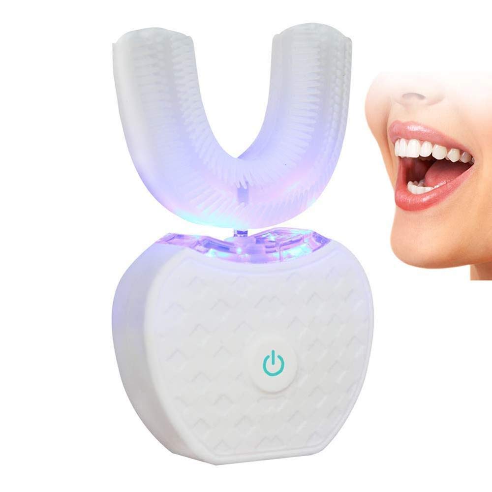 U-Shaped Sonic Electric Toothbrush - USB Rechargeable, IPX7 Waterproof, 4 Cleaning Modes for Teeth Whitening & Oral Care - Perfect for Travel, Home & Daily Dental Hygiene