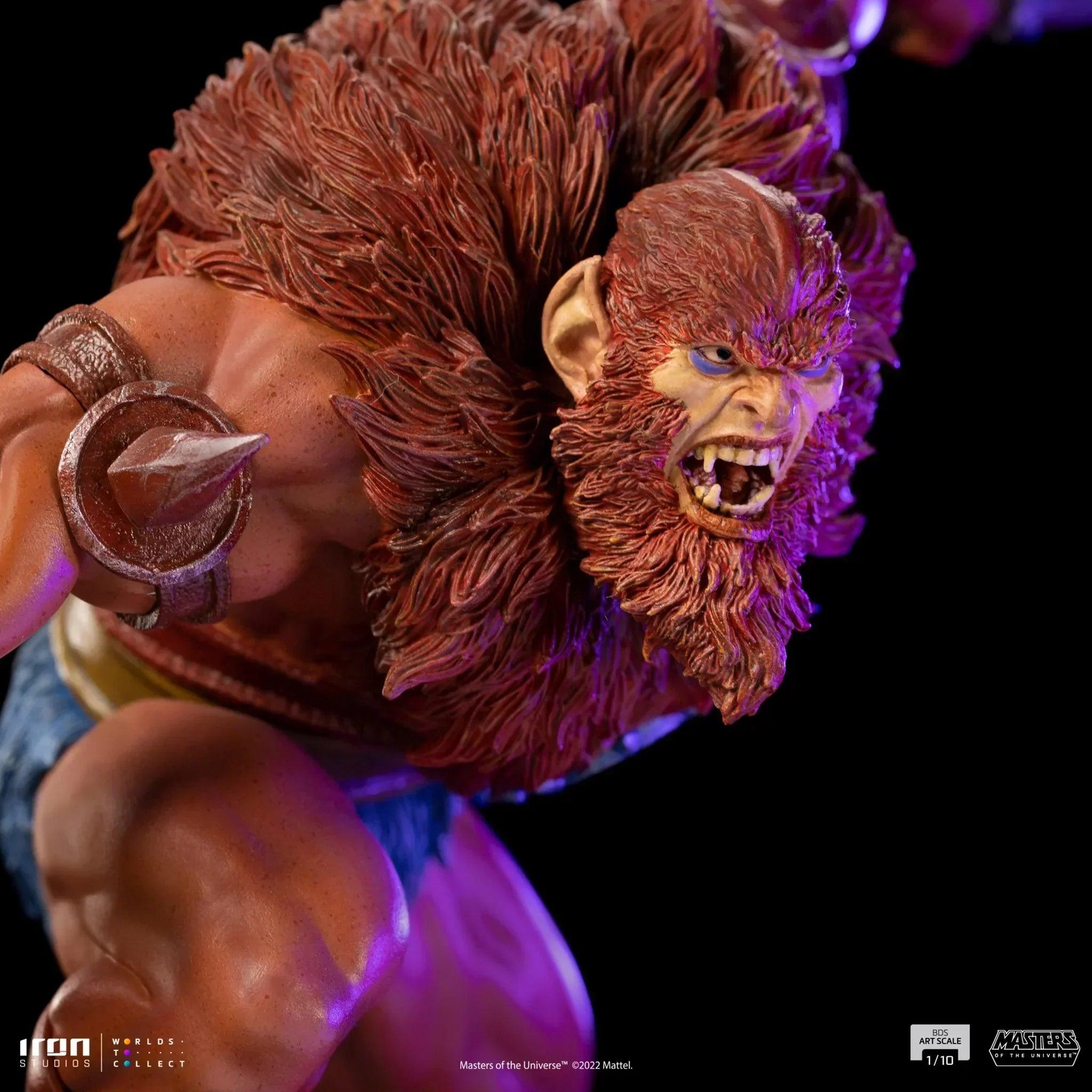 Iron Studios Masters of the Universe Beast Man BDS Art Scale 1/10 Statue - Collectible Action Figure for Display & Home Decor
