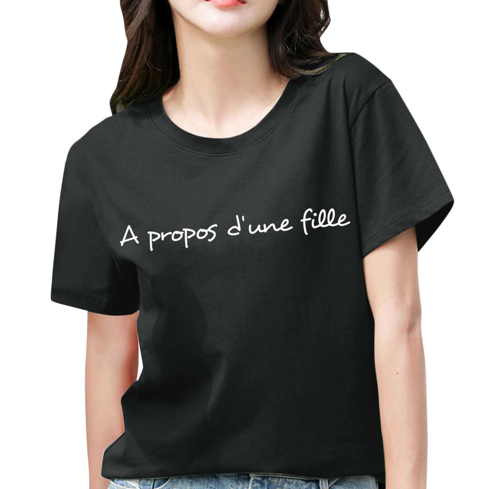 Women's Summer T-Shirt - Casual Letter Print Loose Fit Short Sleeve Top | Fashionable & Comfortable for Beach, Vacation, and Everyday Wear