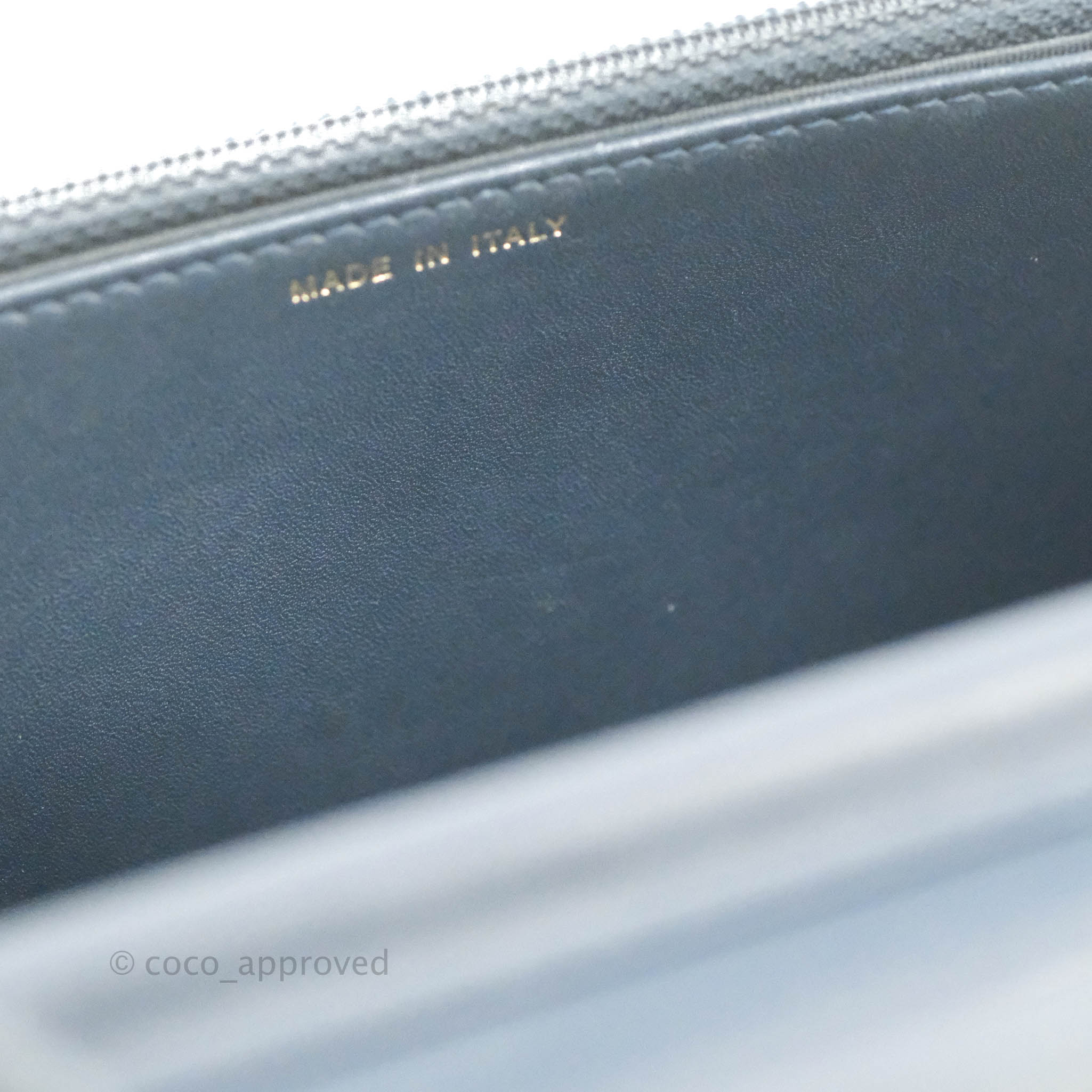Chanel Boy Wallet on Chain WOC - Dark Navy Caviar Leather with Aged Gold Hardware | Luxury Crossbody Bag for Women, Perfect for Evening Events & Daily Use