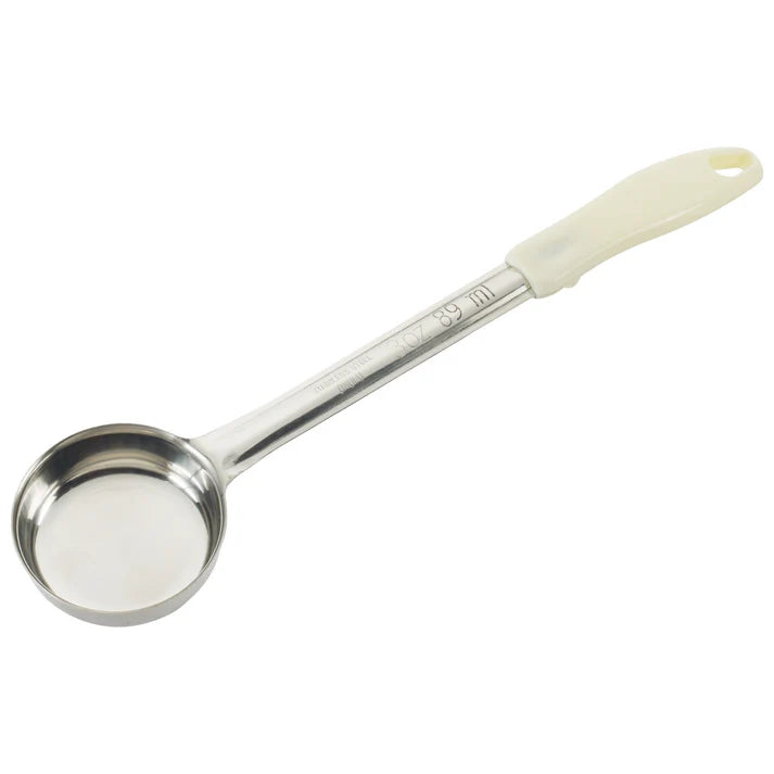 Winco 3 Oz Portion Control Spoon - Beige FPS 3 | Perfect for Food Service, Restaurants & Catering | Accurate Measuring for Sauces, Dressings & Ingredients