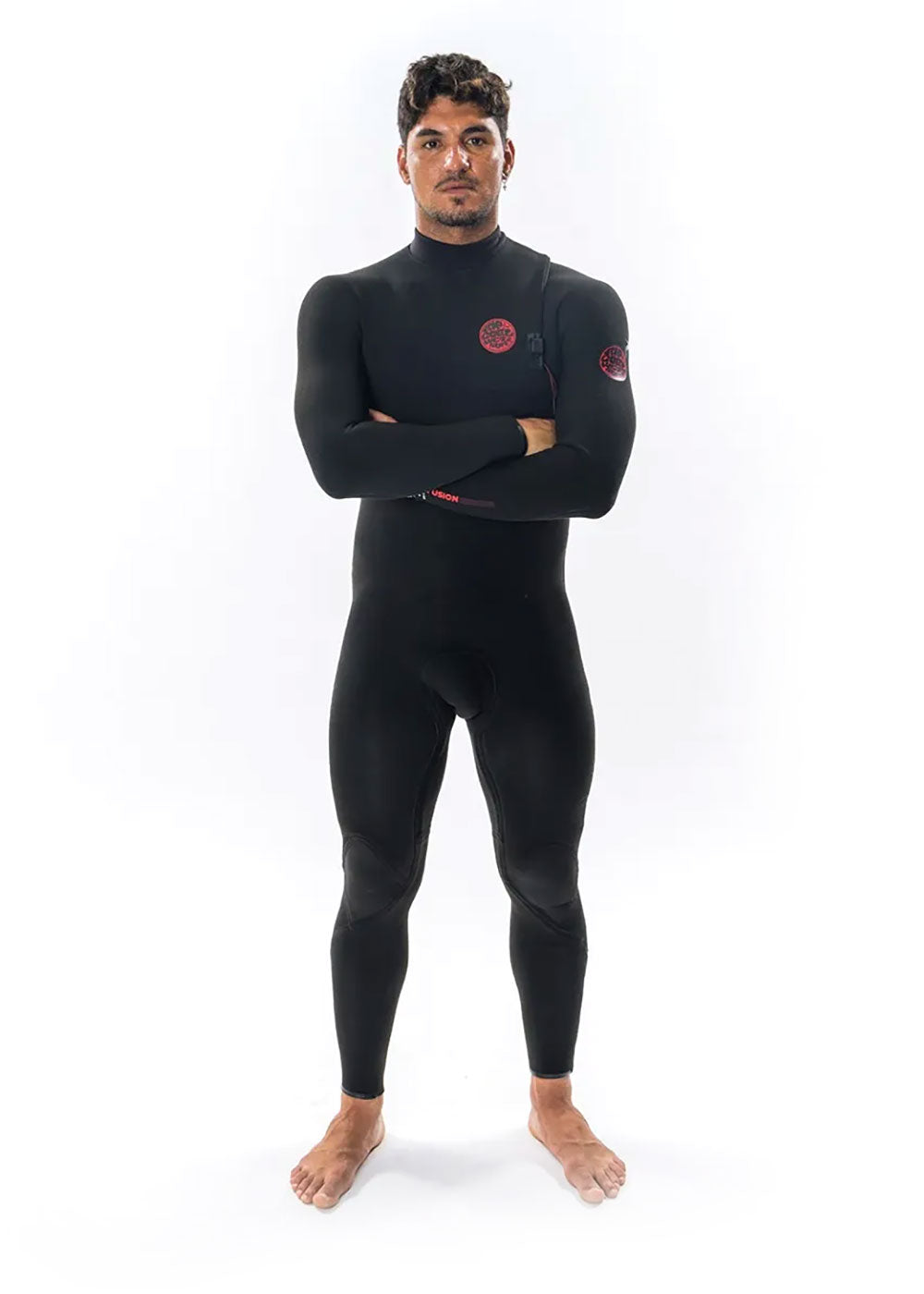 Rip Curl Men's F Bomb Fusion 3/2mm GB Zip Free Steamer Wetsuit - Premium Neoprene Surfing Suit for Cold Water Surfing, Diving & Water Sports