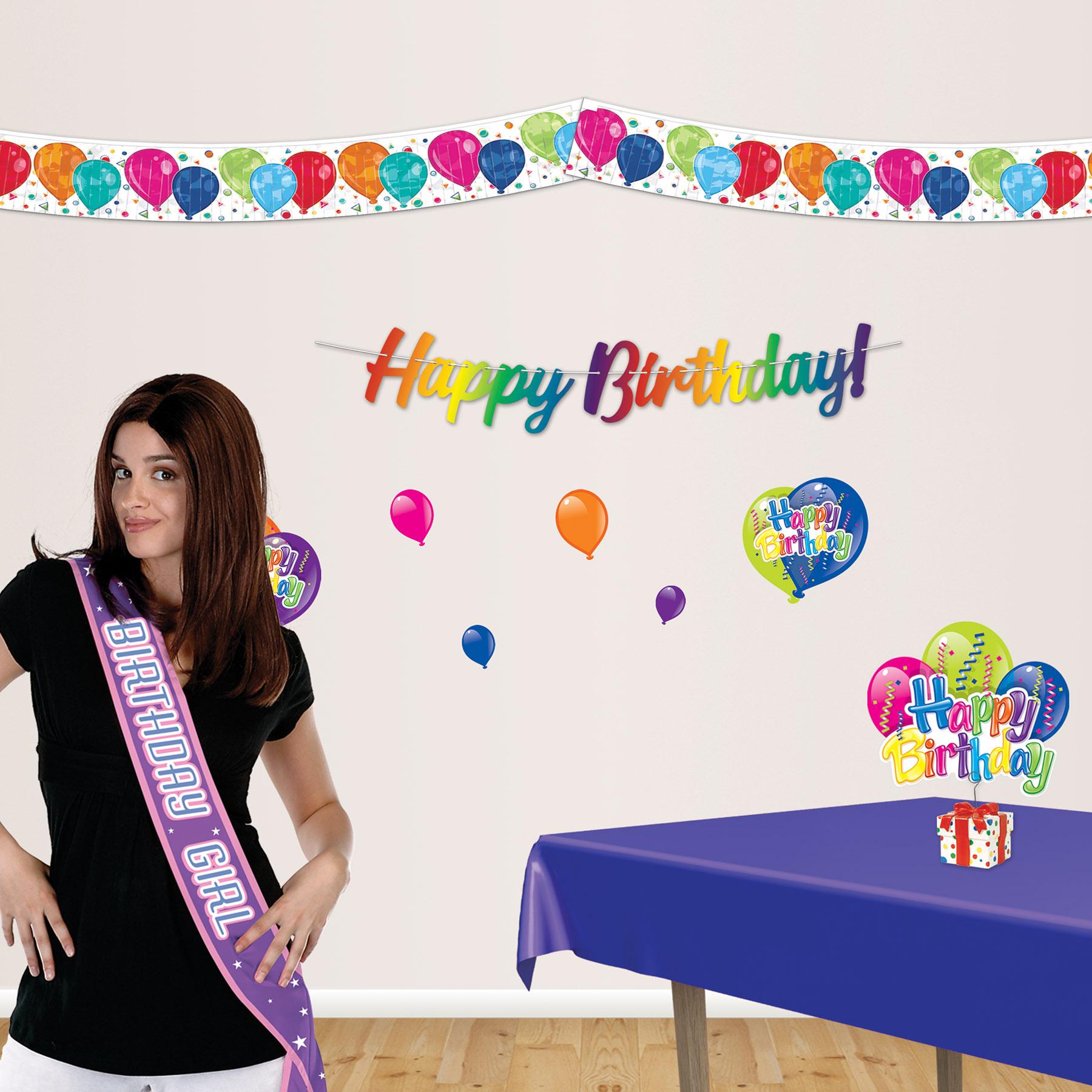 12 Pack Beistle 4 ft Multicolor Happy Birthday Party Streamers - Perfect for Birthday Decorations, Party Supplies & Celebration Backdrops