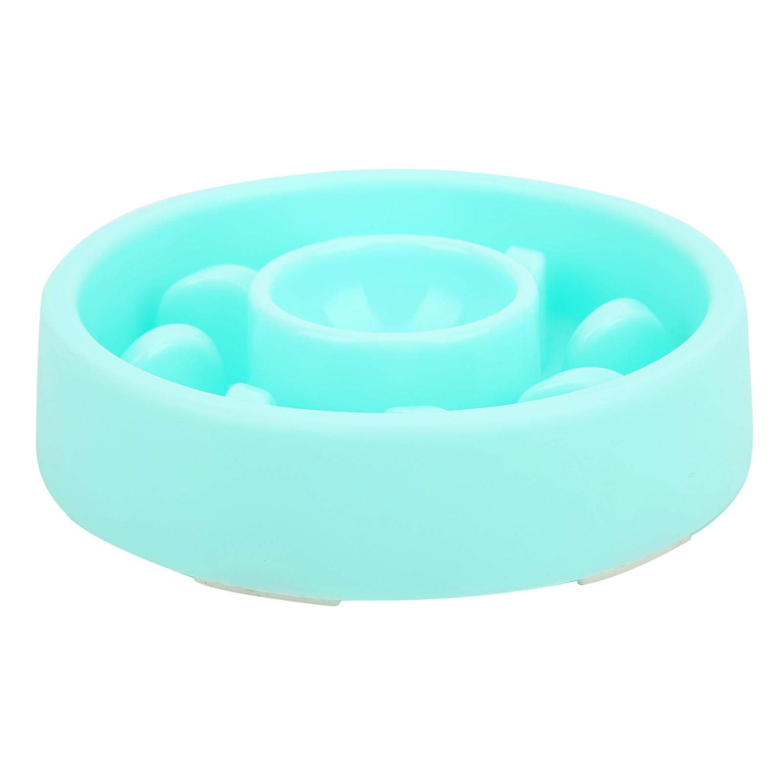 Non-Slip Slow Feed Dog Bowl - Round Pet Feeder with Anti-Bloat Design, Interactive Puzzle Dog Food Bowl for Small Medium Large Dogs - Perfect for Mealtime Fun & Portion Control