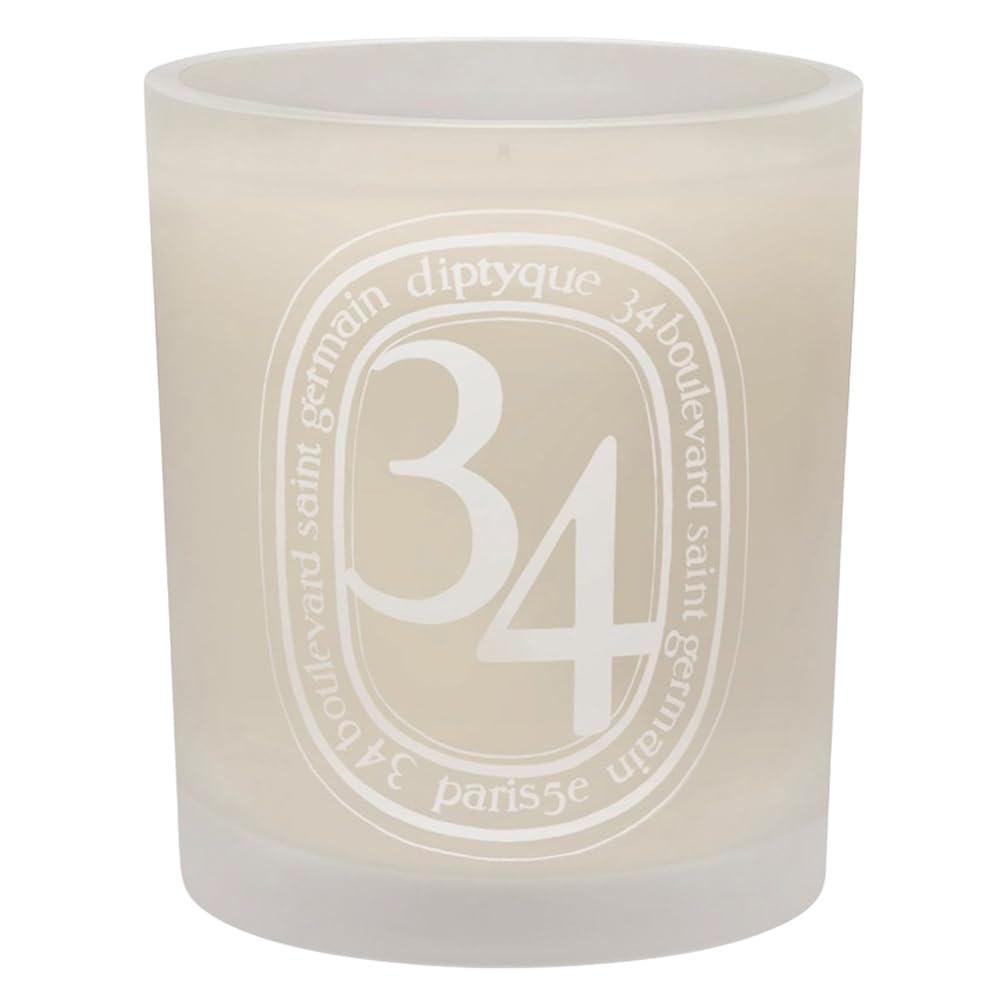 Diptyque 34 Boulevard Saint Germain Scented Candle - 10.5 Oz Luxury Home Fragrance for Living Room, Bedroom & Bathroom | Perfect for Relaxation, Romantic Ambiance & Gift Giving