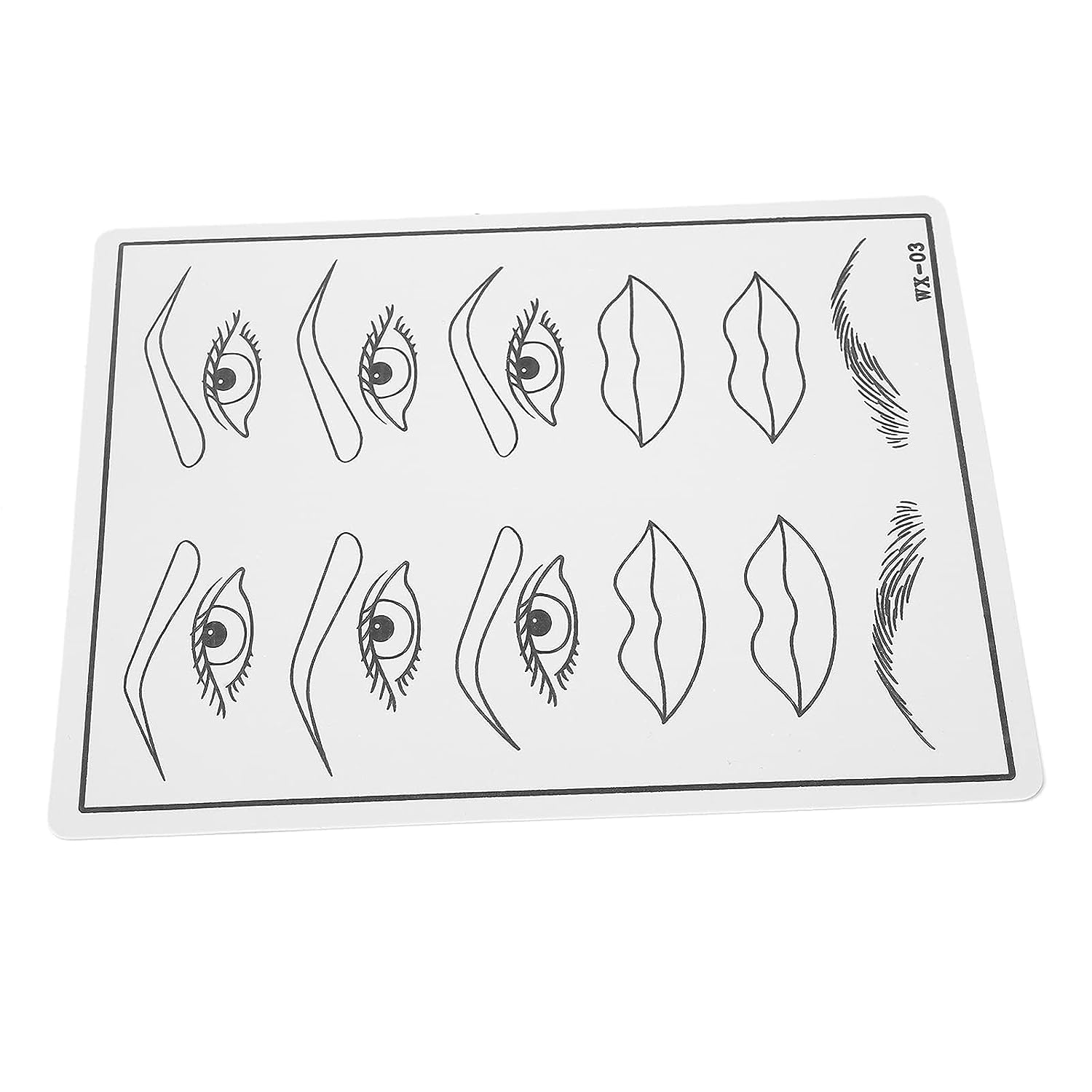 Professional ITT White Tattoo Practice Skin - 5.7x7.7 Inches Double Sided Reusable Sheets for Tattoo Artists & Beginners - Perfect for Needle Training, Ink Testing & Tattoo Practice at Home or Studio