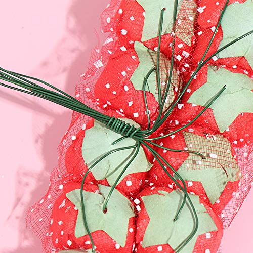 144 Pcs 2cm Mini Foam Rose Flowers for Crafts - Artificial Rose Bouquet in Light Pink for Wedding, Scrapbooking, Wreath Making & Home Decor - DIY Floral Arrangement Supplies
