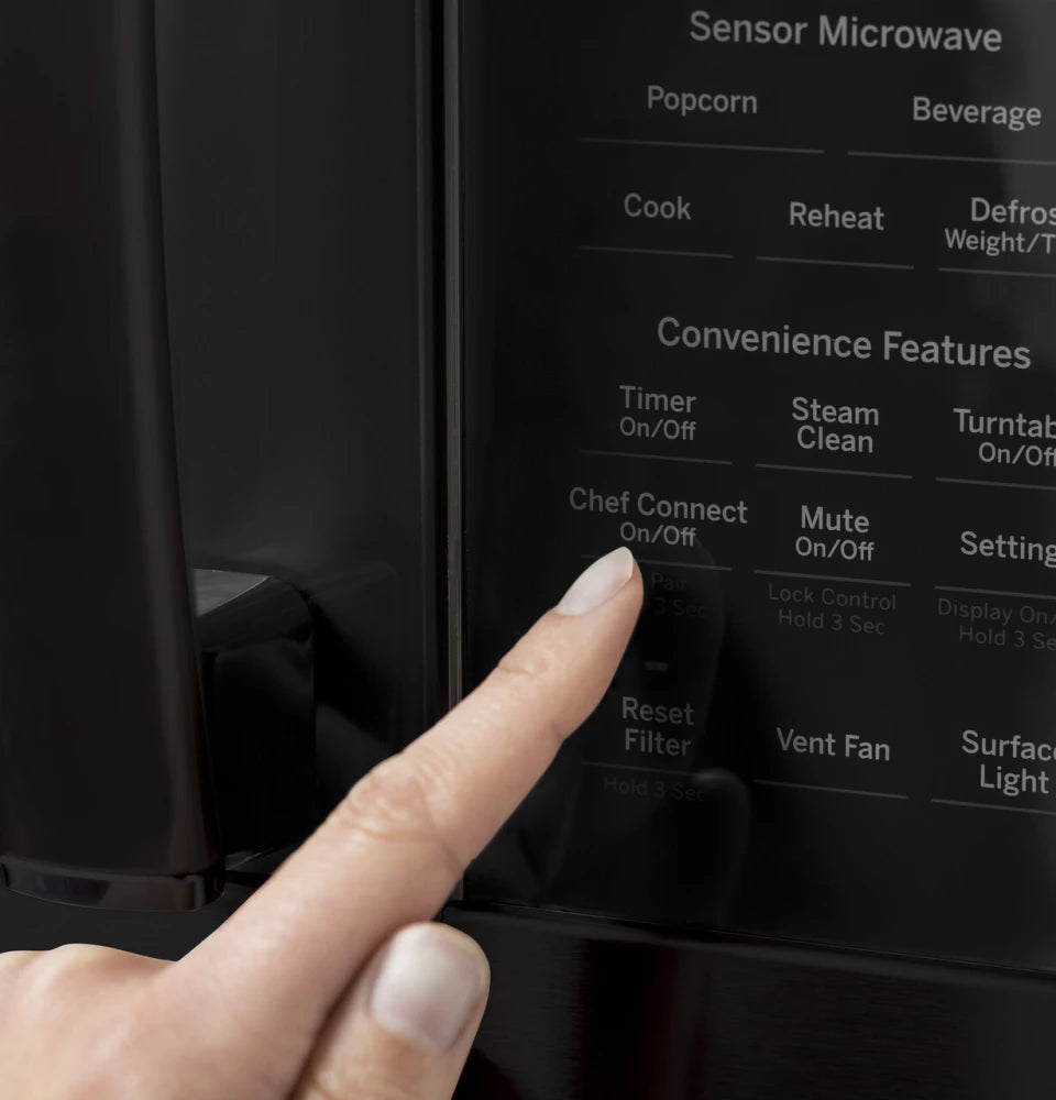 GE Profile PVM9179DRBB 30-Inch Over-the-Range Convection Microwave Oven - Black | Built-in Smart Sensor Cooking, 1.7 cu.ft Capacity | Perfect for Modern Kitchens, Small Spaces & Quick Meal Prep