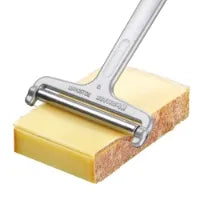 Premium Stainless Steel Rollschnitt Cheese Slicer - Adjustable Wire Cutter for Hard & Soft Cheeses - Perfect for Charcuterie Boards, Sandwiches & Entertaining